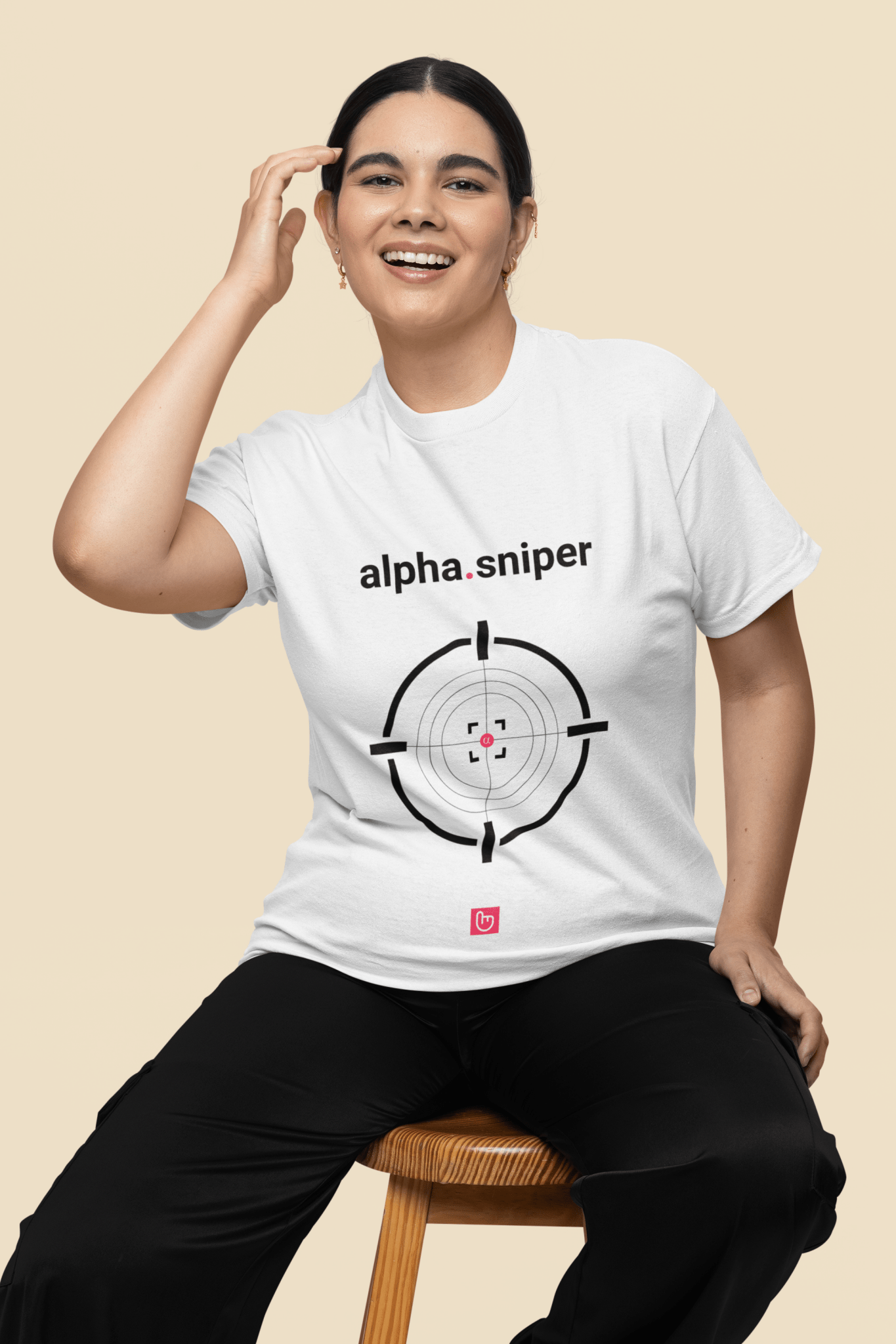 alpha.sniper – Precision Entries, No Mercy Exits | Tactical Trading Tee - Unique Graphic Tee by nano.narrative