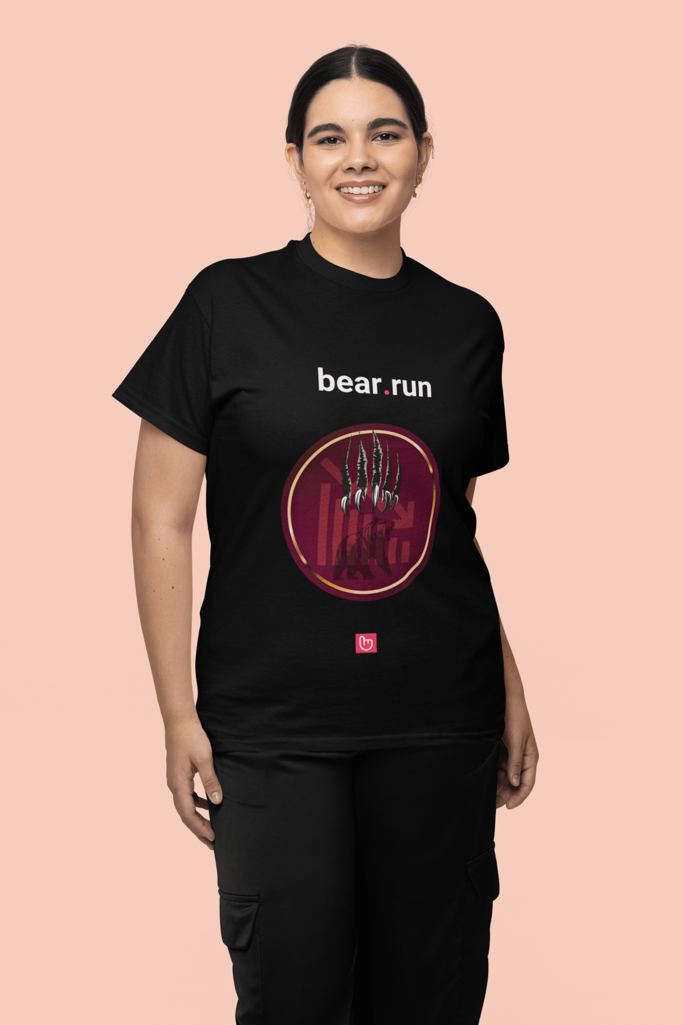 bear.run – Fear, Panic & Profit | Bear Market Tee - Unique Graphic Tee by nano.narrative