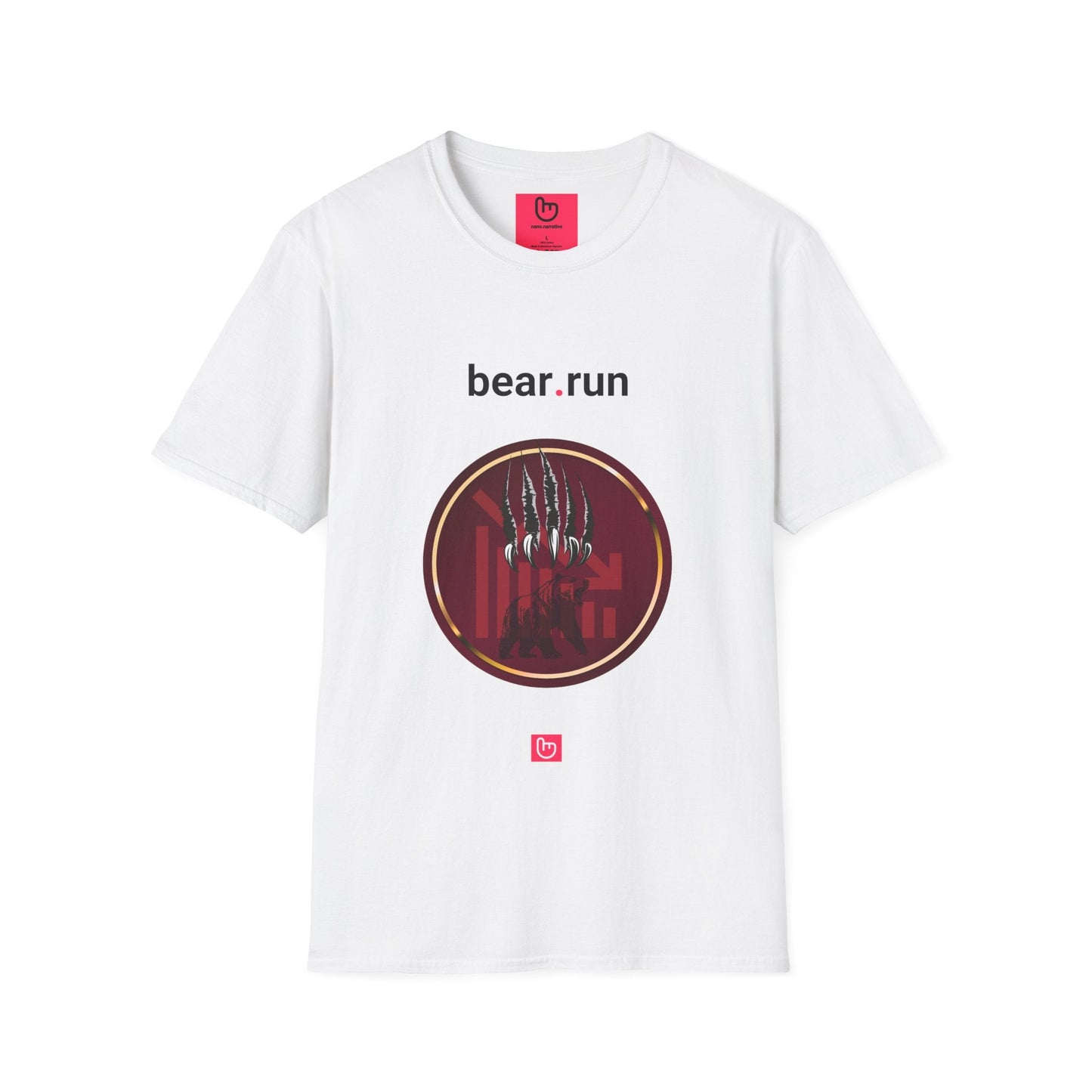 bear.run – Fear, Panic & Profit | Bear Market Tee - Unique Graphic Tee by nano.narrative