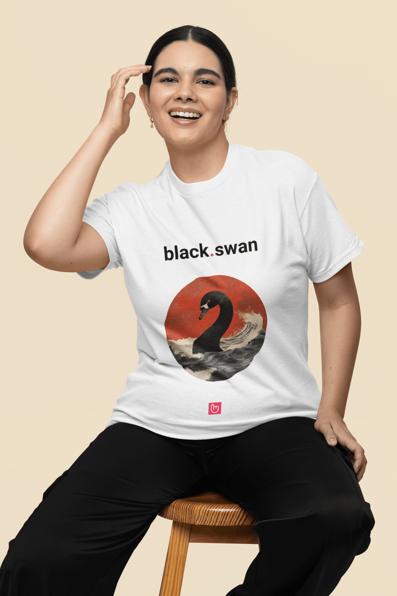 black.swan – Unpredictable Chaos | Market Crash Tee - Unique Graphic Tee by nano.narrative