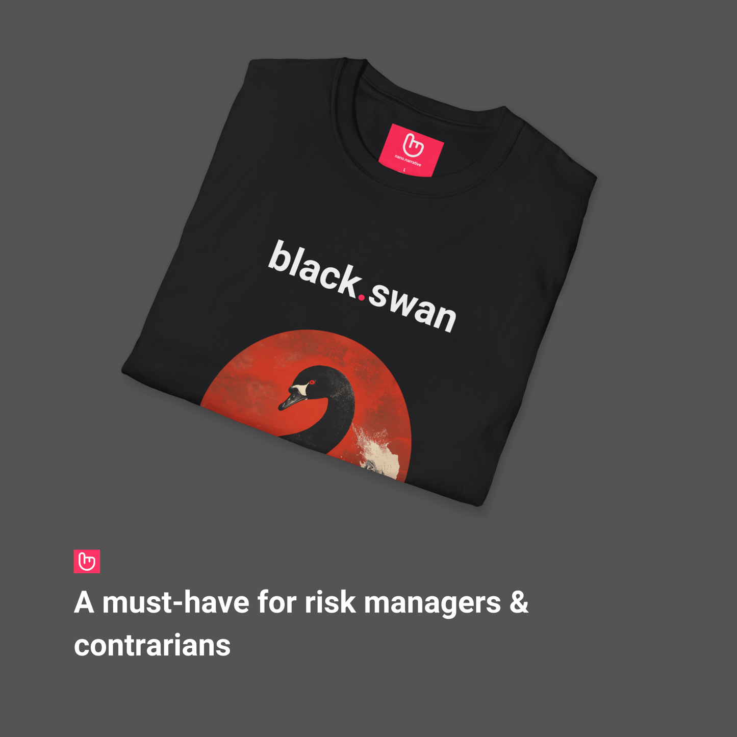 black.swan – Unpredictable Chaos | Market Crash Tee - Unique Graphic Tee by nano.narrative