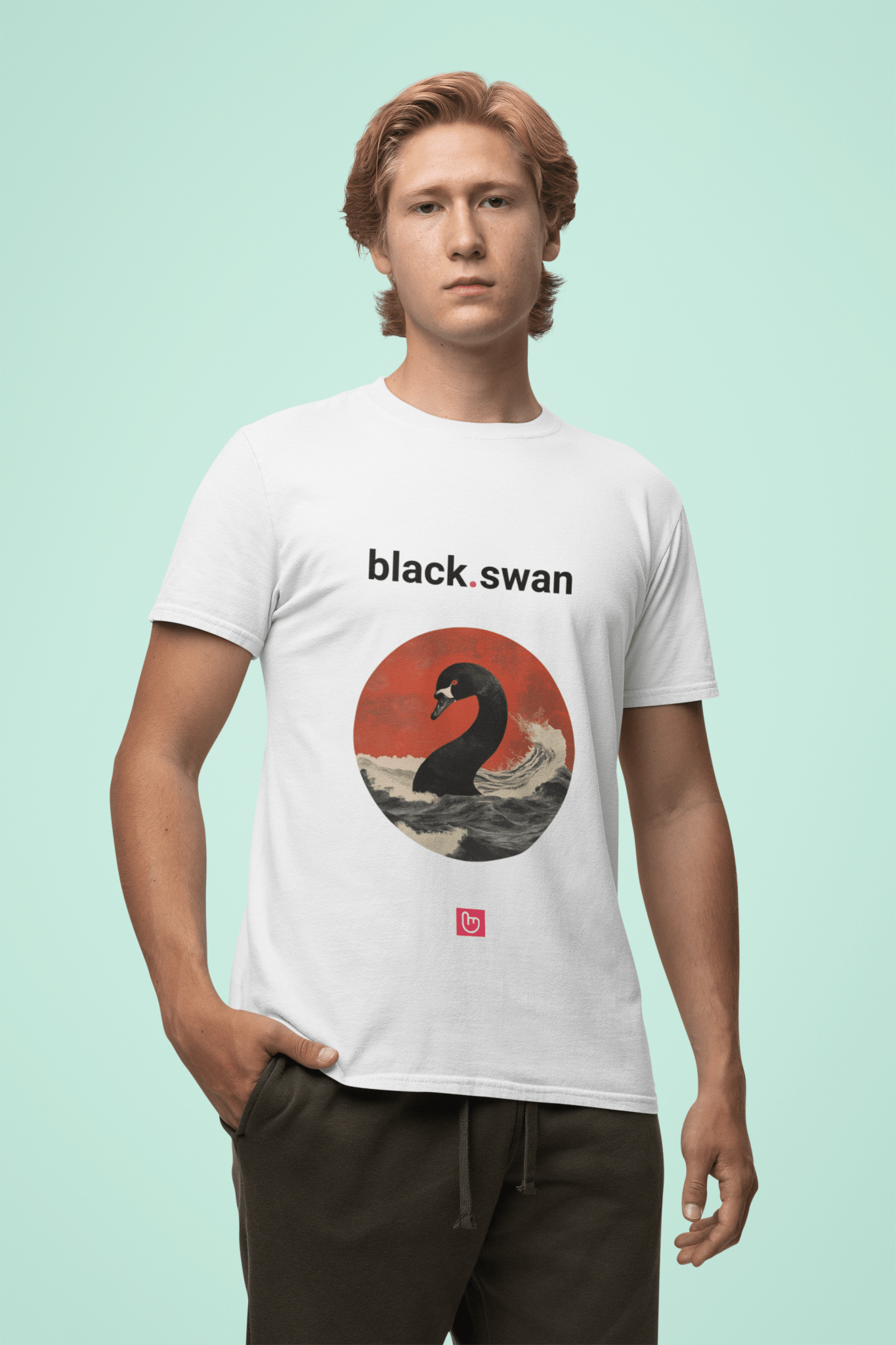 black.swan – Unpredictable Chaos | Market Crash Tee - Unique Graphic Tee by nano.narrative