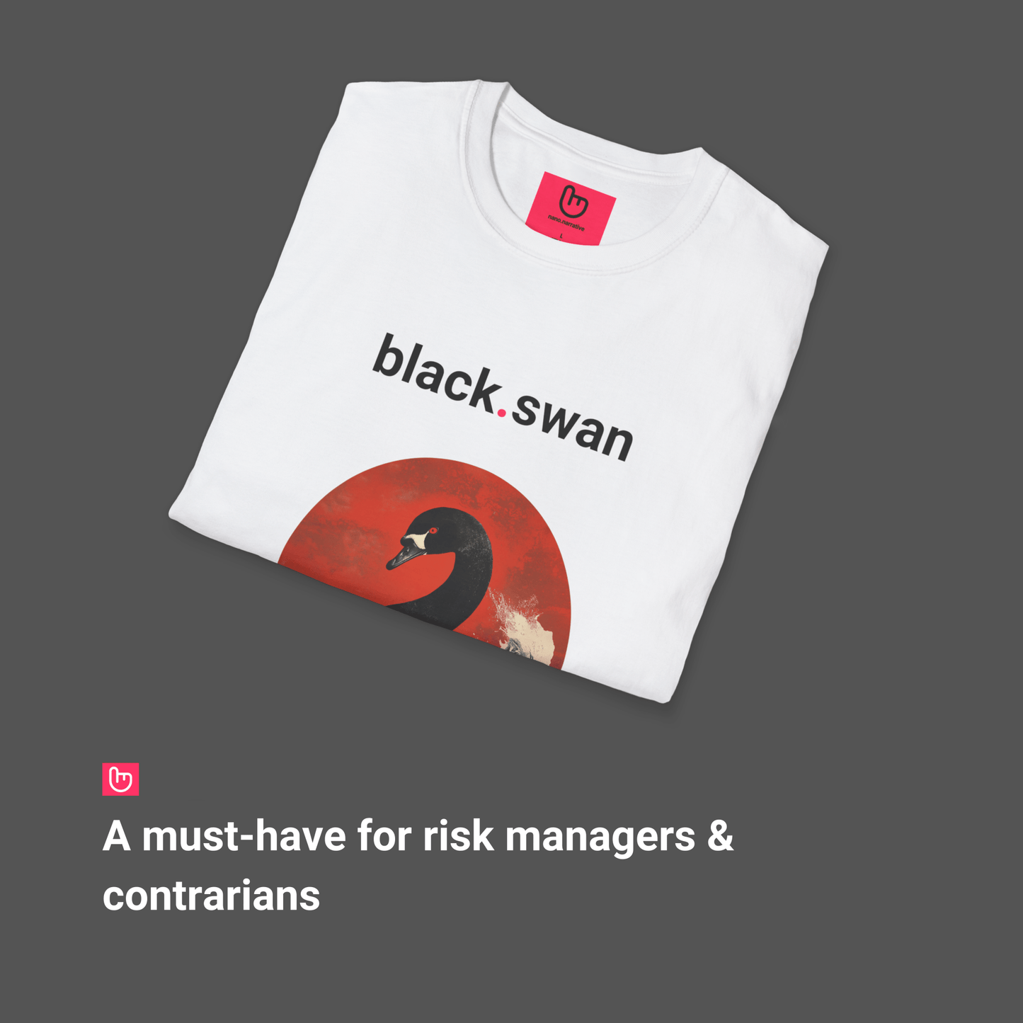 black.swan – Unpredictable Chaos | Market Crash Tee - Unique Graphic Tee by nano.narrative