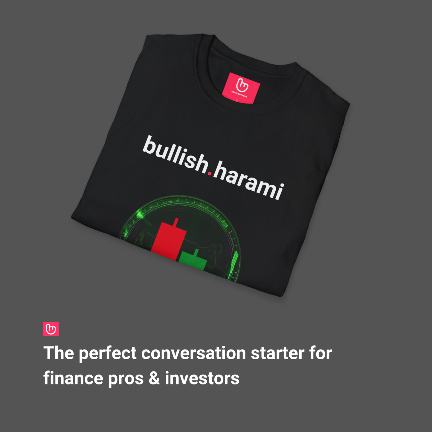 bullish.harami โ Reversal in Sight | Market Sentiment Tee - Unique Graphic Tee by nano.narrative