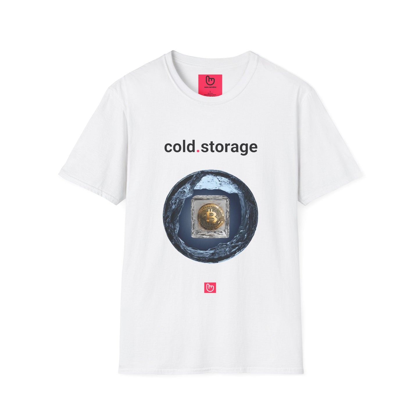 cold.storage โ Secure Your Crypto | Unisex Bitcoin Tee - Unique Graphic Tee by nano.narrative