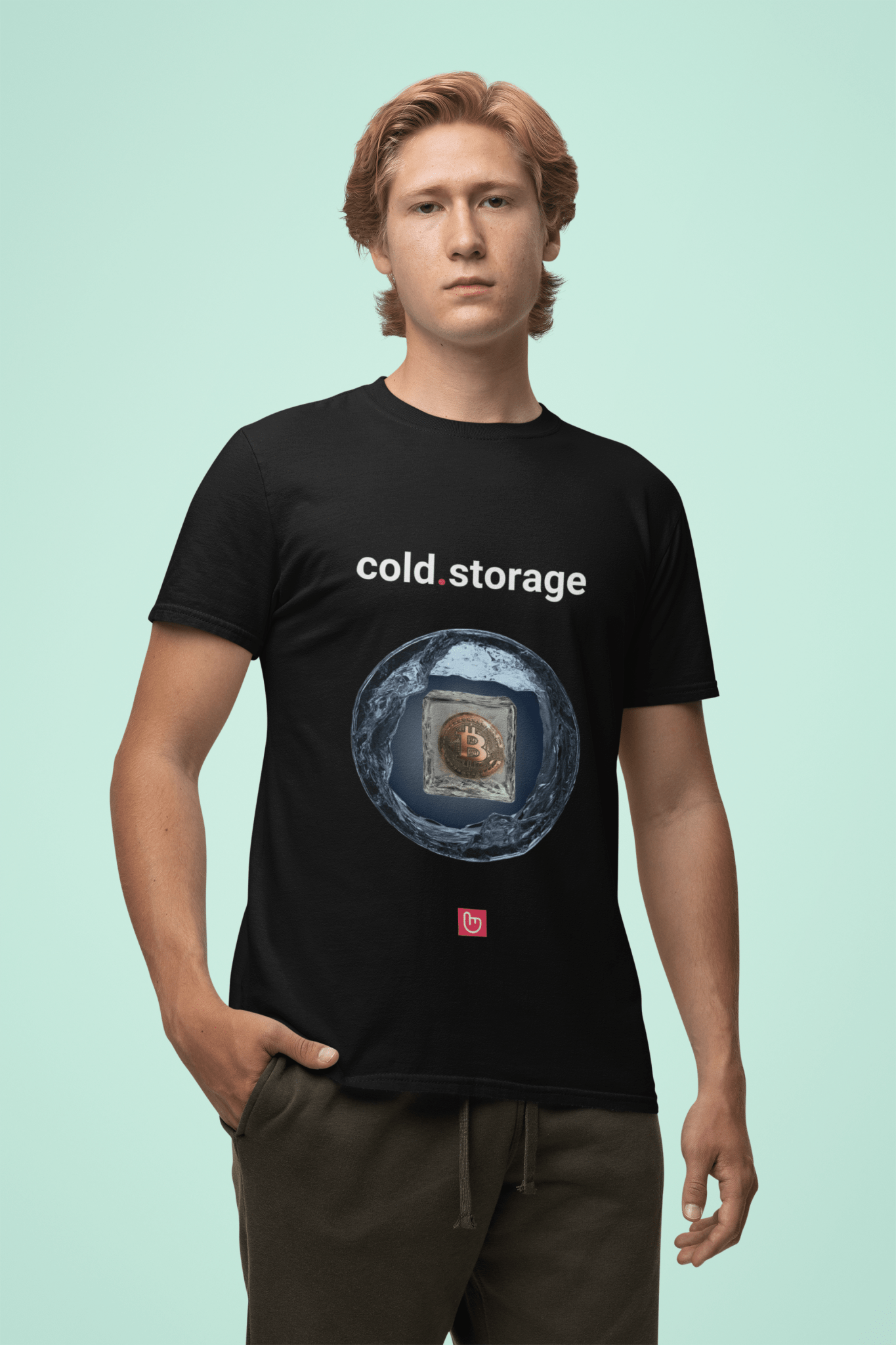 cold.storage โ Secure Your Crypto | Unisex Bitcoin Tee - Unique Graphic Tee by nano.narrative