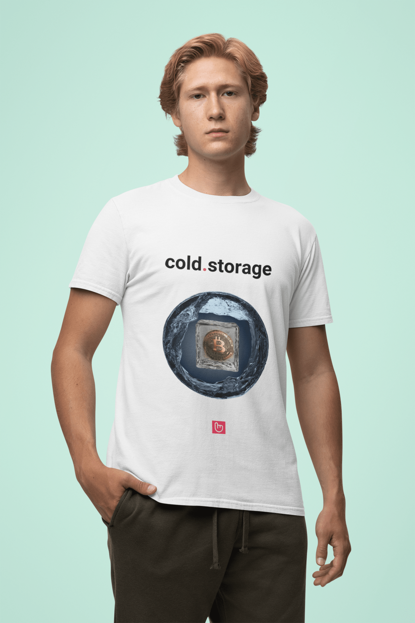 cold.storage โ Secure Your Crypto | Unisex Bitcoin Tee - Unique Graphic Tee by nano.narrative
