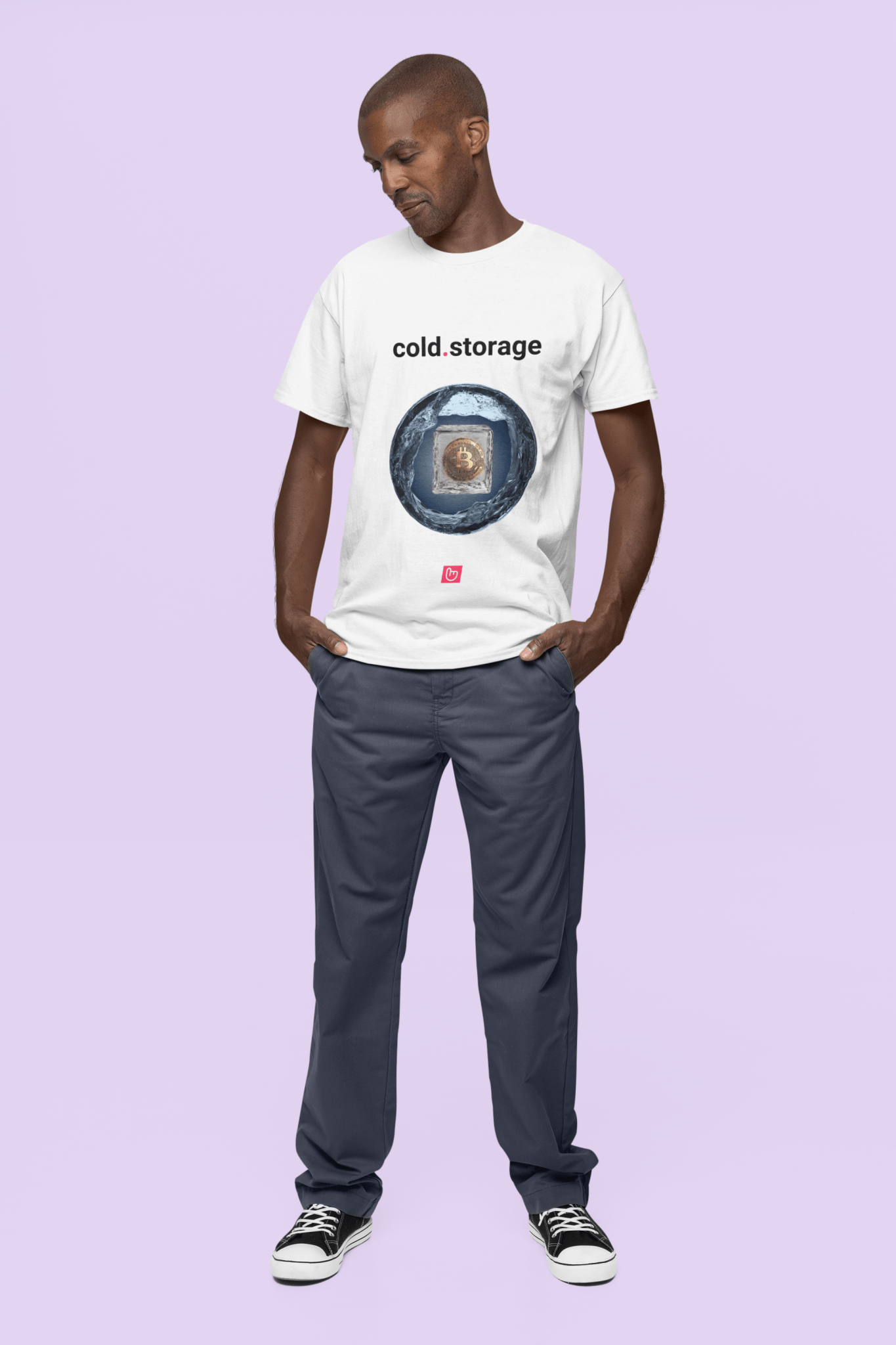 cold.storage โ Secure Your Crypto | Unisex Bitcoin Tee - Unique Graphic Tee by nano.narrative