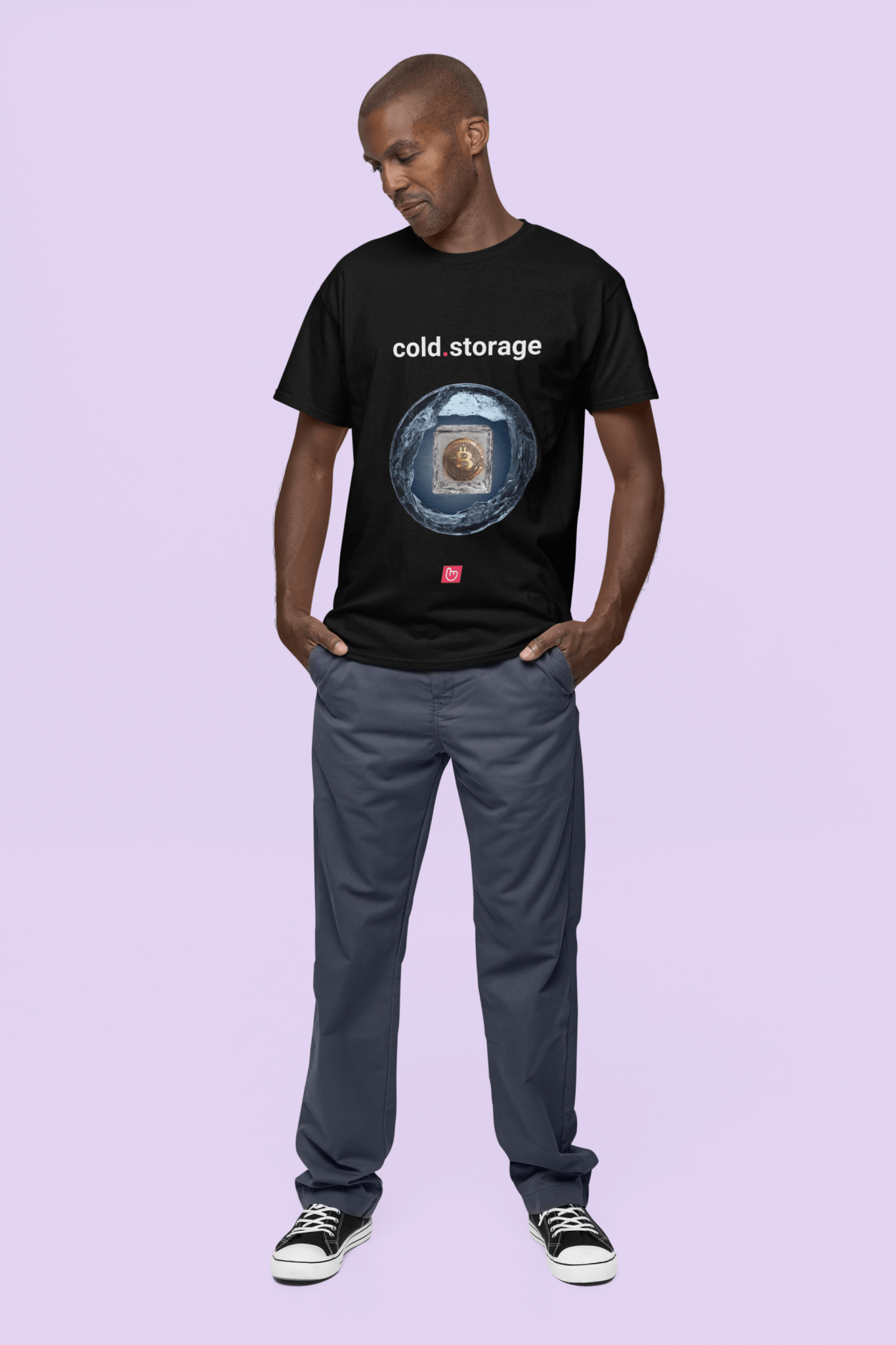 cold.storage โ Secure Your Crypto | Unisex Bitcoin Tee - Unique Graphic Tee by nano.narrative
