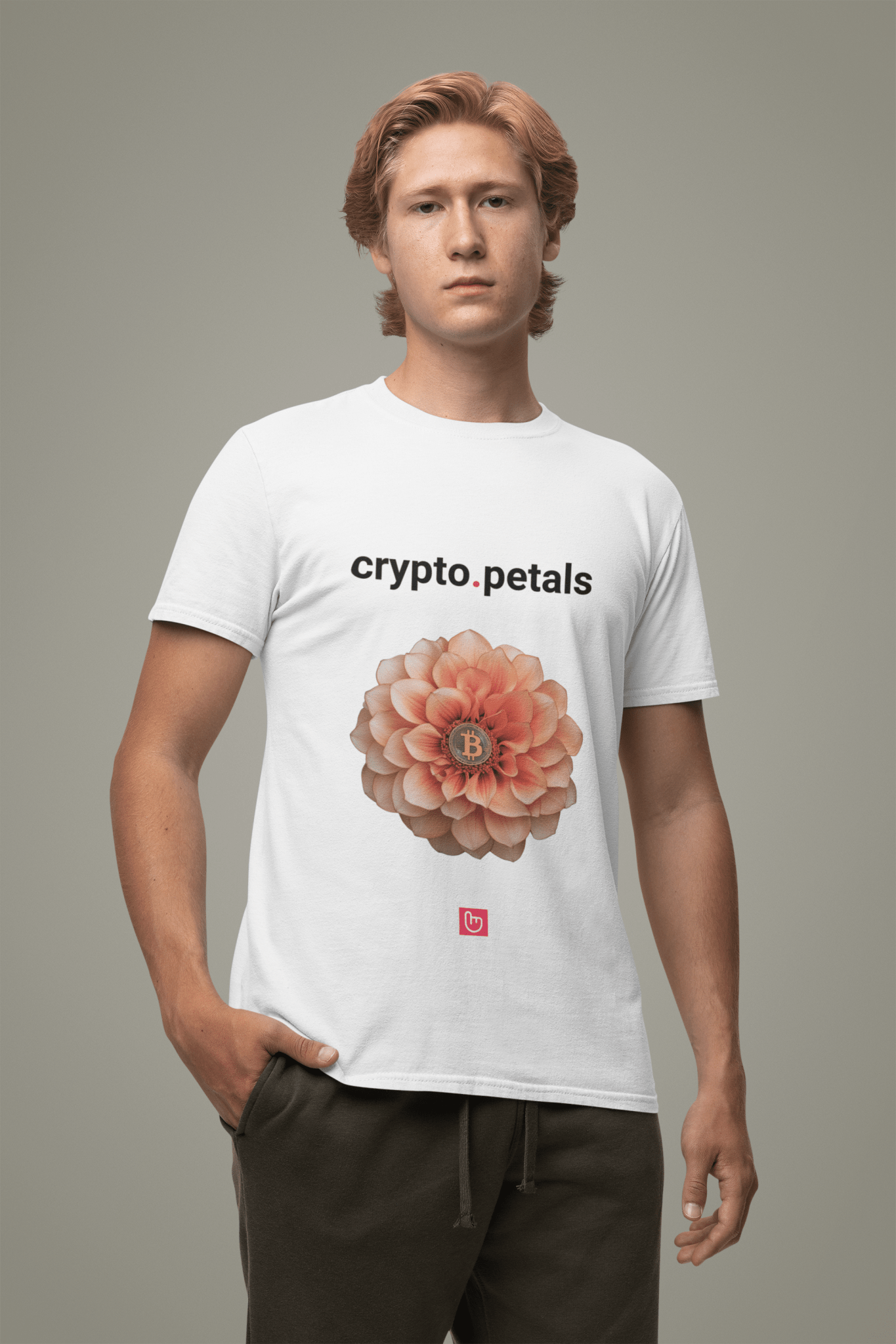 crypto.petals โ Bitcoin in Bloom | Elegant Crypto Tee - Unique Graphic Tee by nano.narrative
