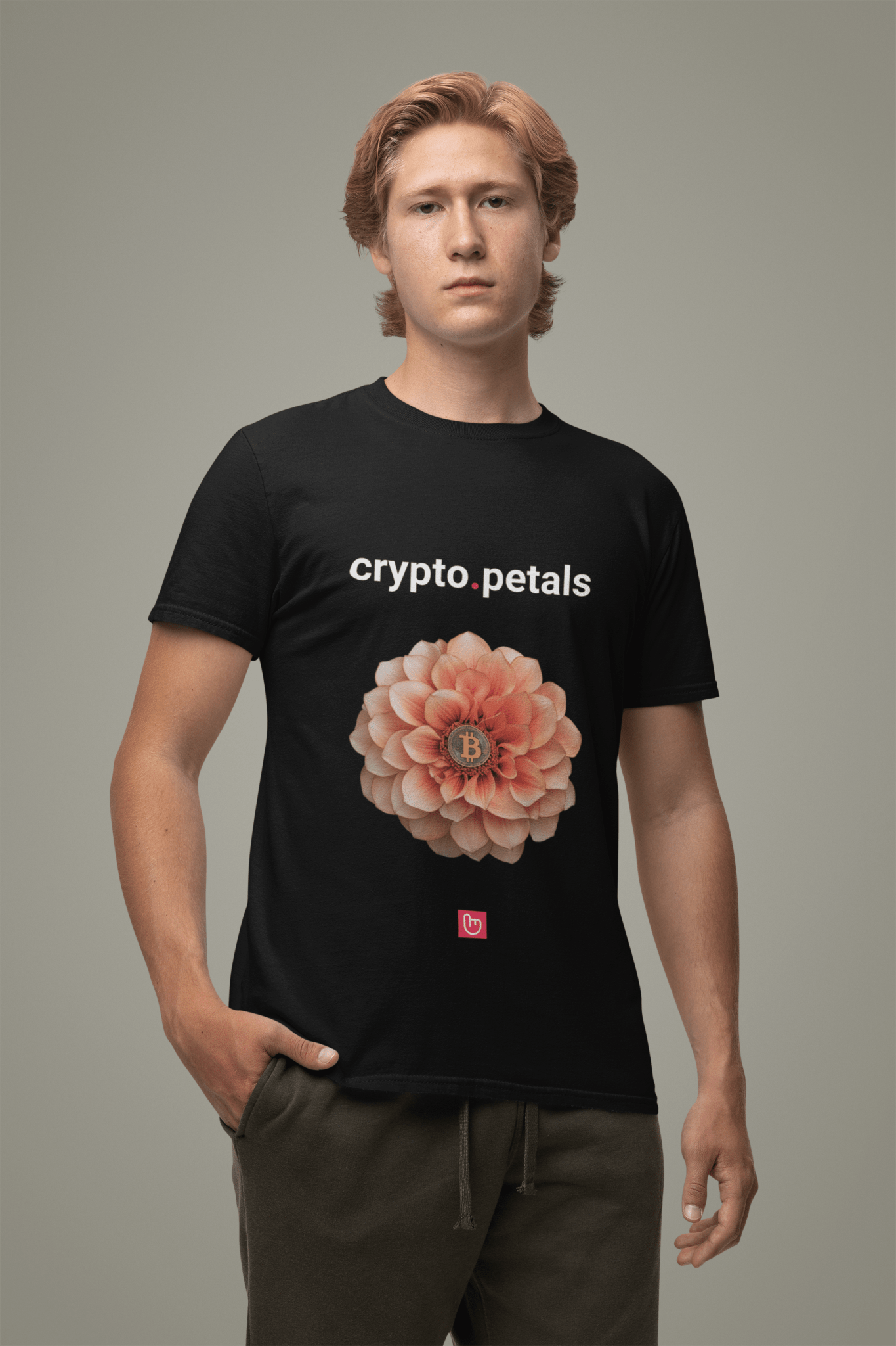 crypto.petals โ Bitcoin in Bloom | Elegant Crypto Tee - Unique Graphic Tee by nano.narrative