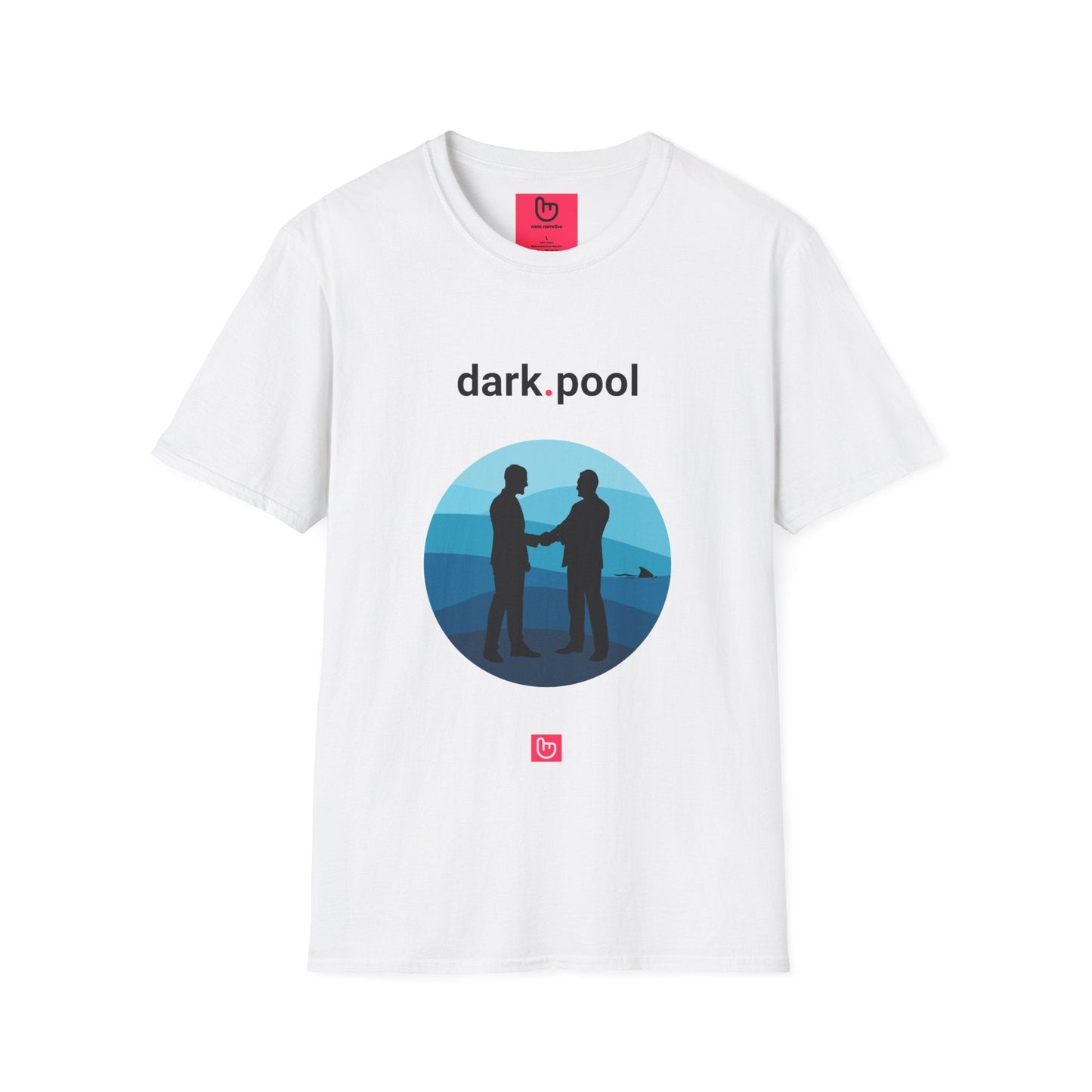 dark.pool โ The Unseen Deals | Market Insider Tee - Unique Graphic Tee by nano.narrative