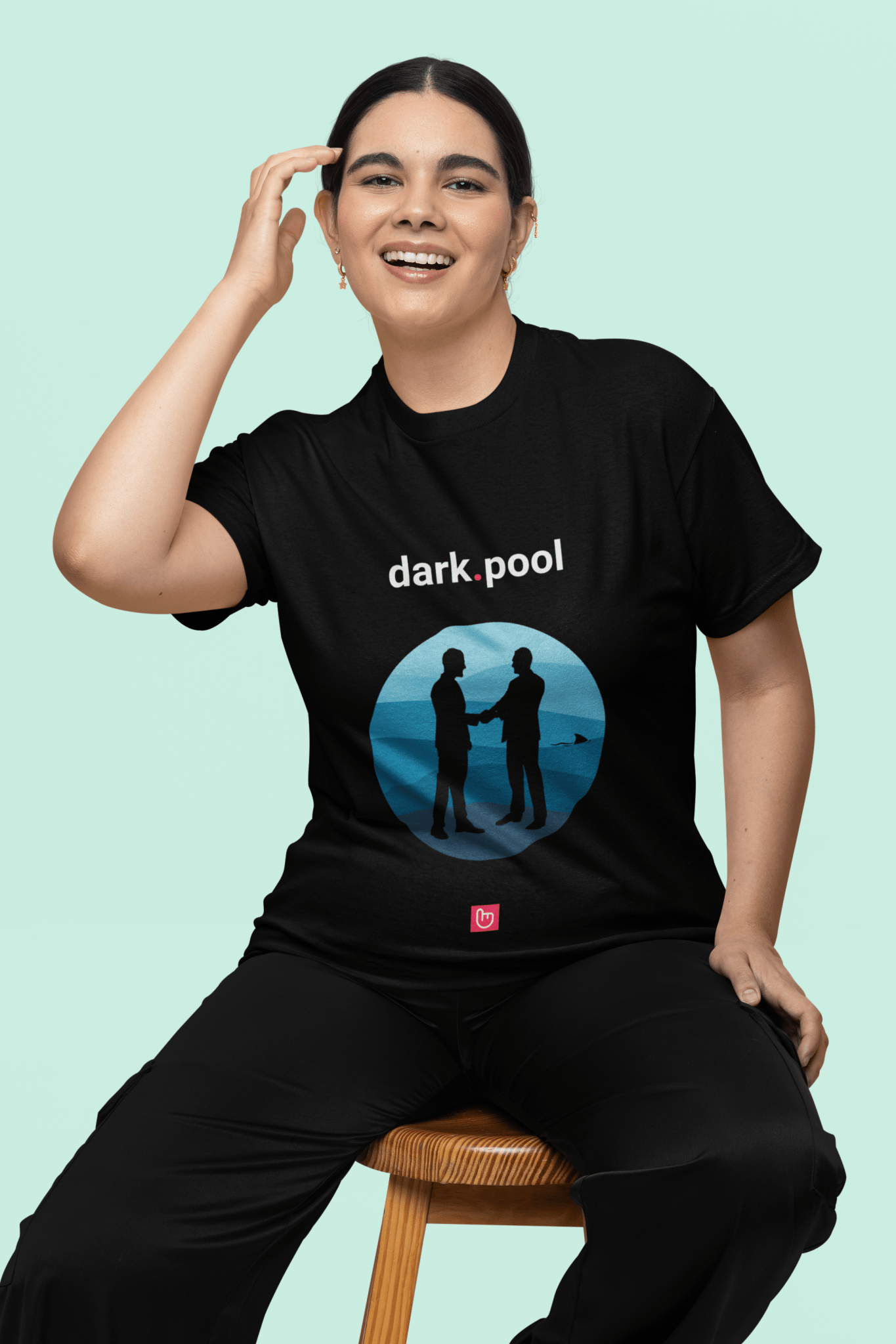 dark.pool โ The Unseen Deals | Market Insider Tee - Unique Graphic Tee by nano.narrative