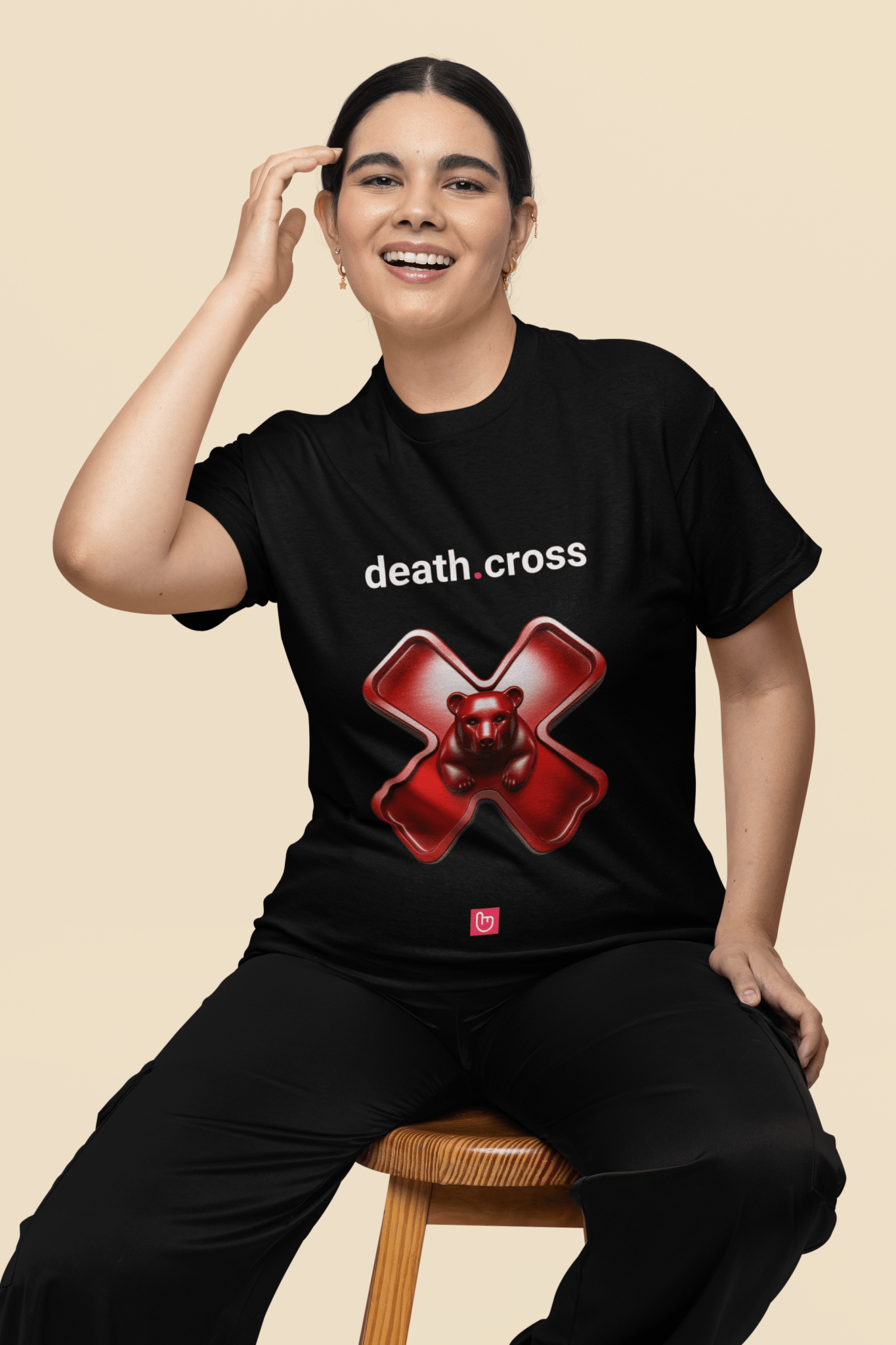 death.cross – The Ultimate Bearish Signal | Market Downtrend Tee - Unique Graphic Tee by nano.narrative