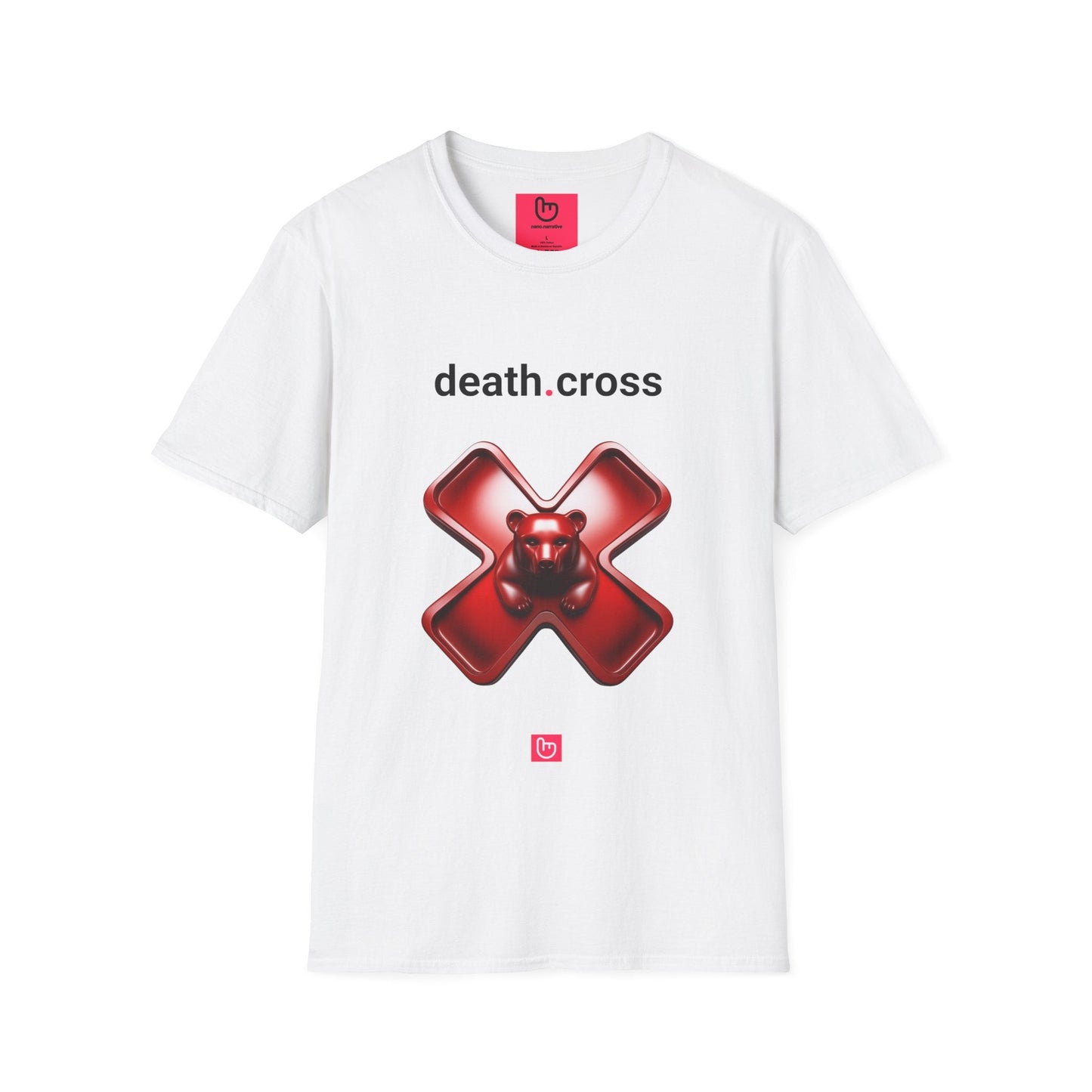 death.cross – The Ultimate Bearish Signal | Market Downtrend Tee - Unique Graphic Tee by nano.narrative