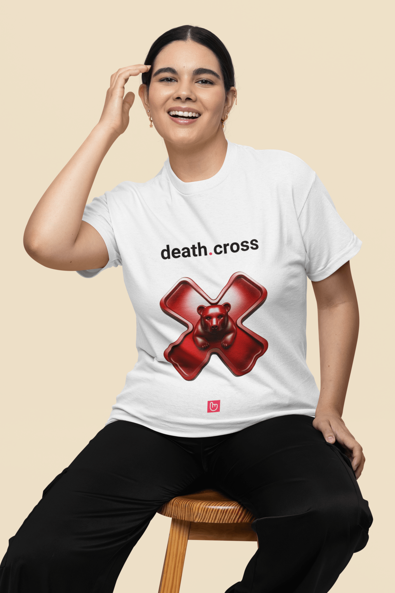death.cross – The Ultimate Bearish Signal | Market Downtrend Tee - Unique Graphic Tee by nano.narrative