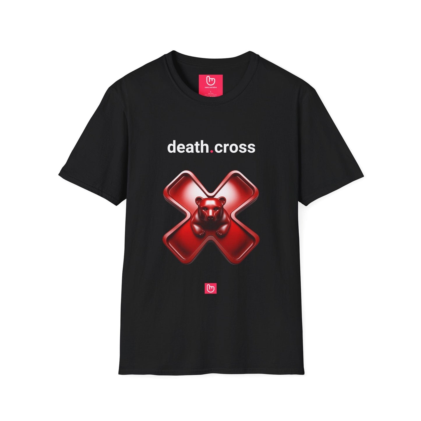 death.cross – The Ultimate Bearish Signal | Market Downtrend Tee - Unique Graphic Tee by nano.narrative