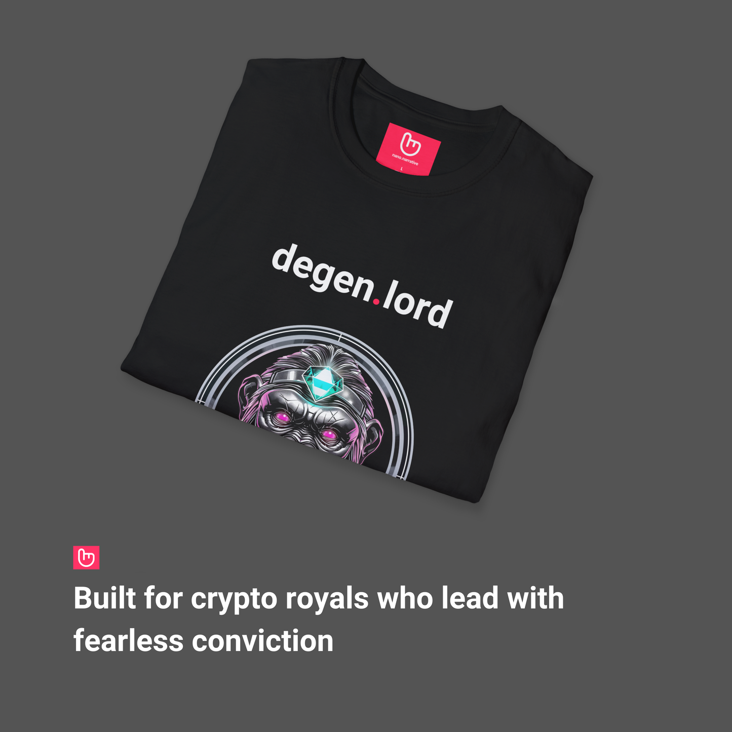 degen.lord – Chaos Crowned in Diamond Hands | Crypto Royalty Tee