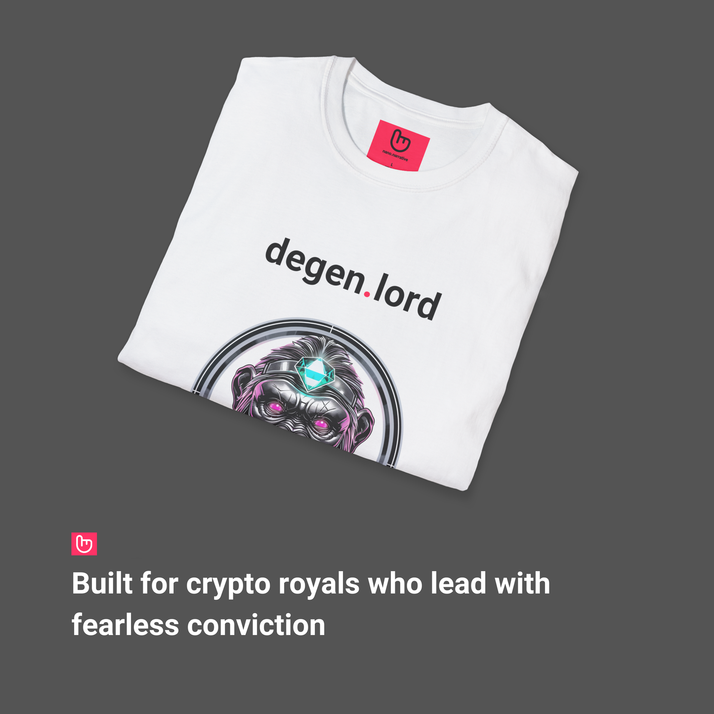 degen.lord – Chaos Crowned in Diamond Hands | Crypto Royalty Tee