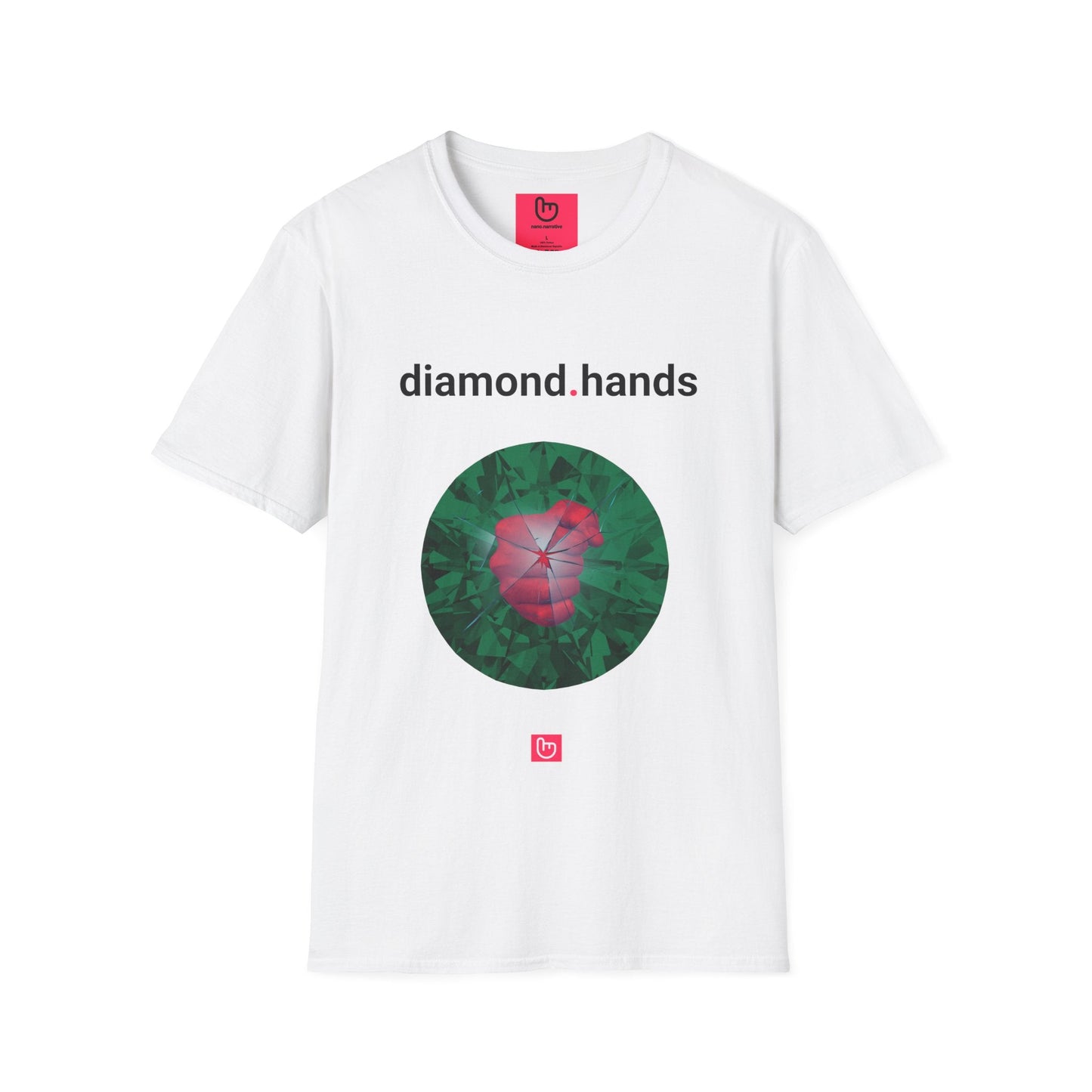 diamond.hands โ Unshakable Conviction | HODL Tee - Unique Graphic Tee by nano.narrative
