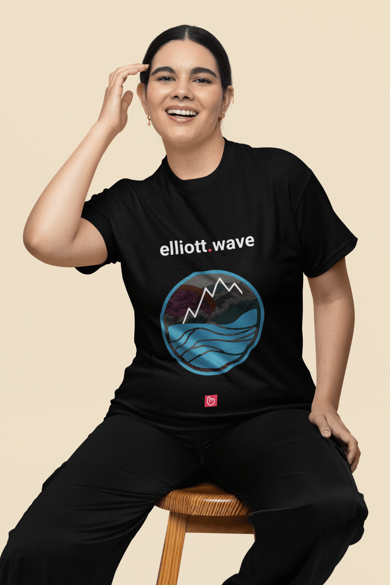 elliott.wave – Ride the Market Cycles | Technical Analysis Tee - Unique Graphic Tee by nano.narrative
