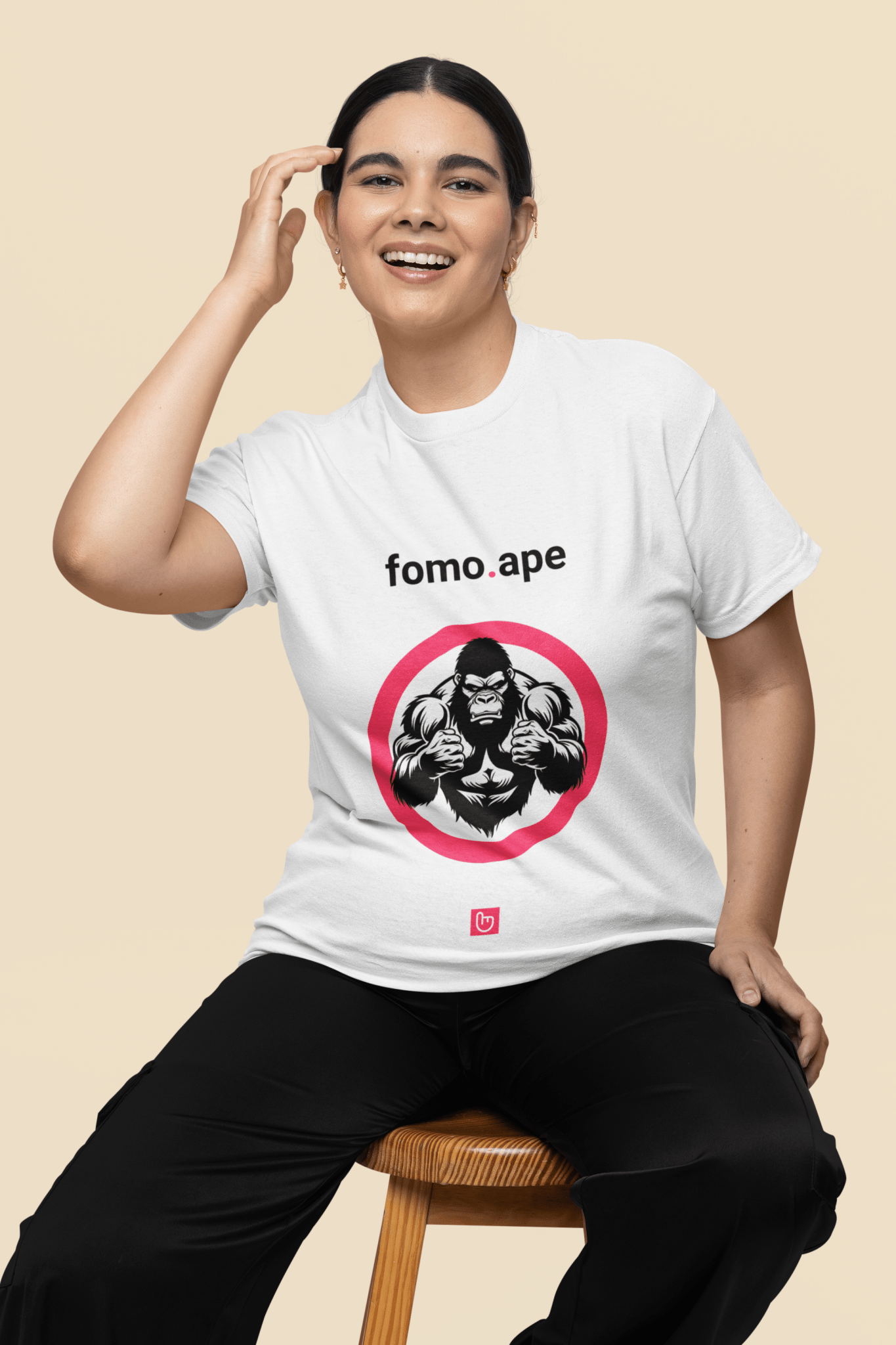 fomo.ape – No Patience, Just Positions | YOLO Market Tee - Unique Graphic Tee by nano.narrative