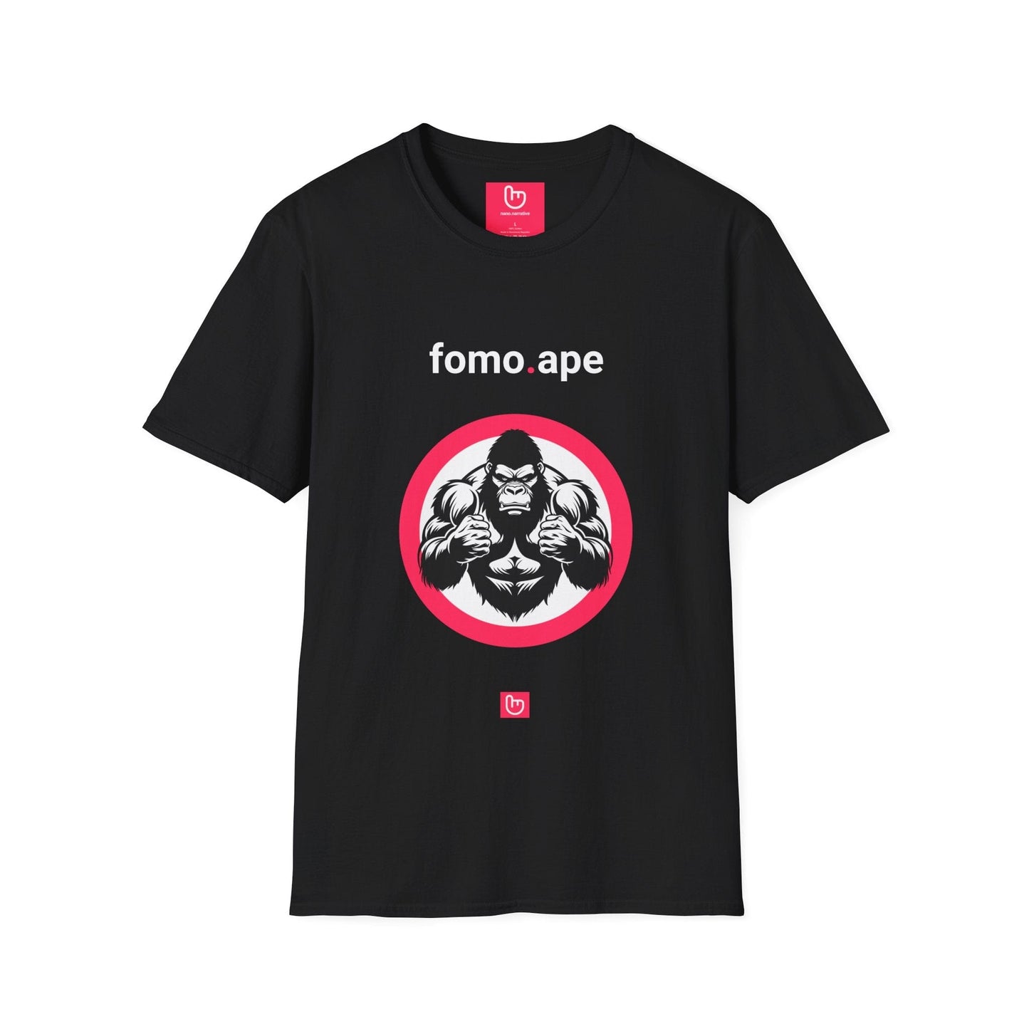 fomo.ape – No Patience, Just Positions | YOLO Market Tee - Unique Graphic Tee by nano.narrative