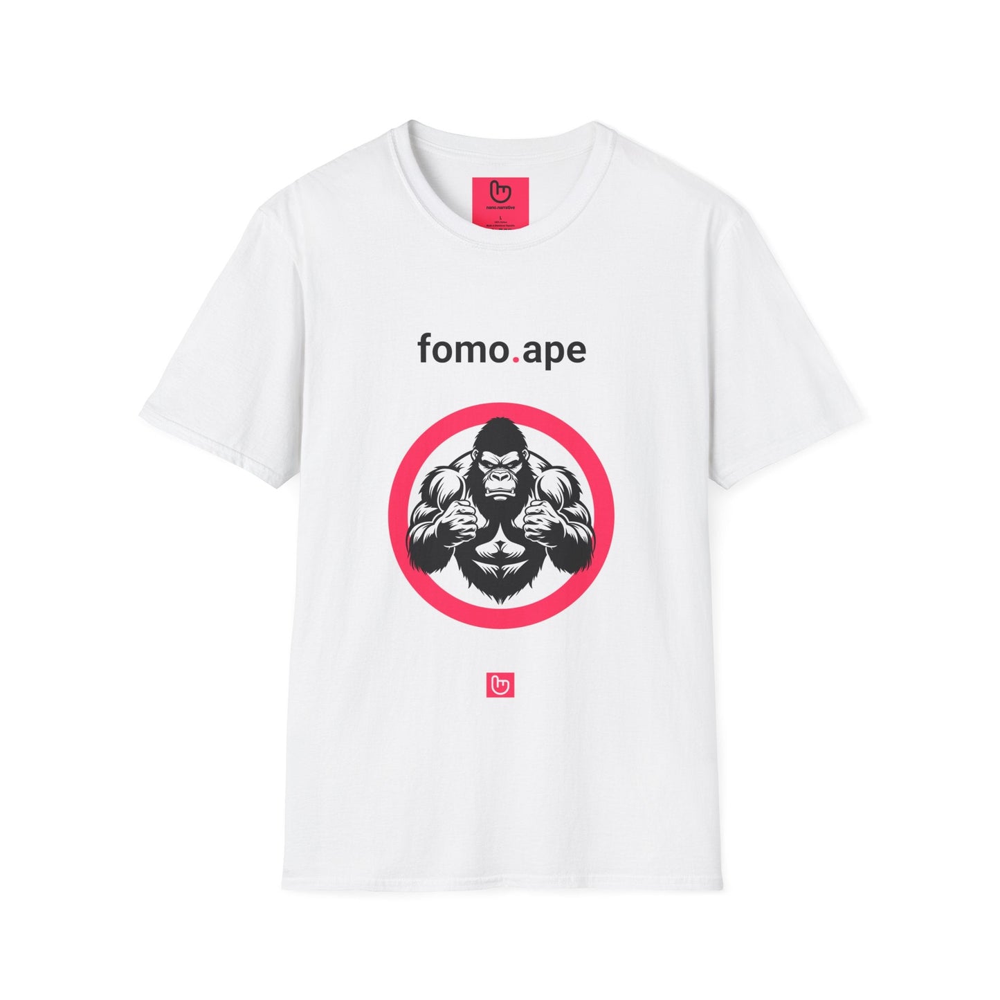 fomo.ape – No Patience, Just Positions | YOLO Market Tee - Unique Graphic Tee by nano.narrative