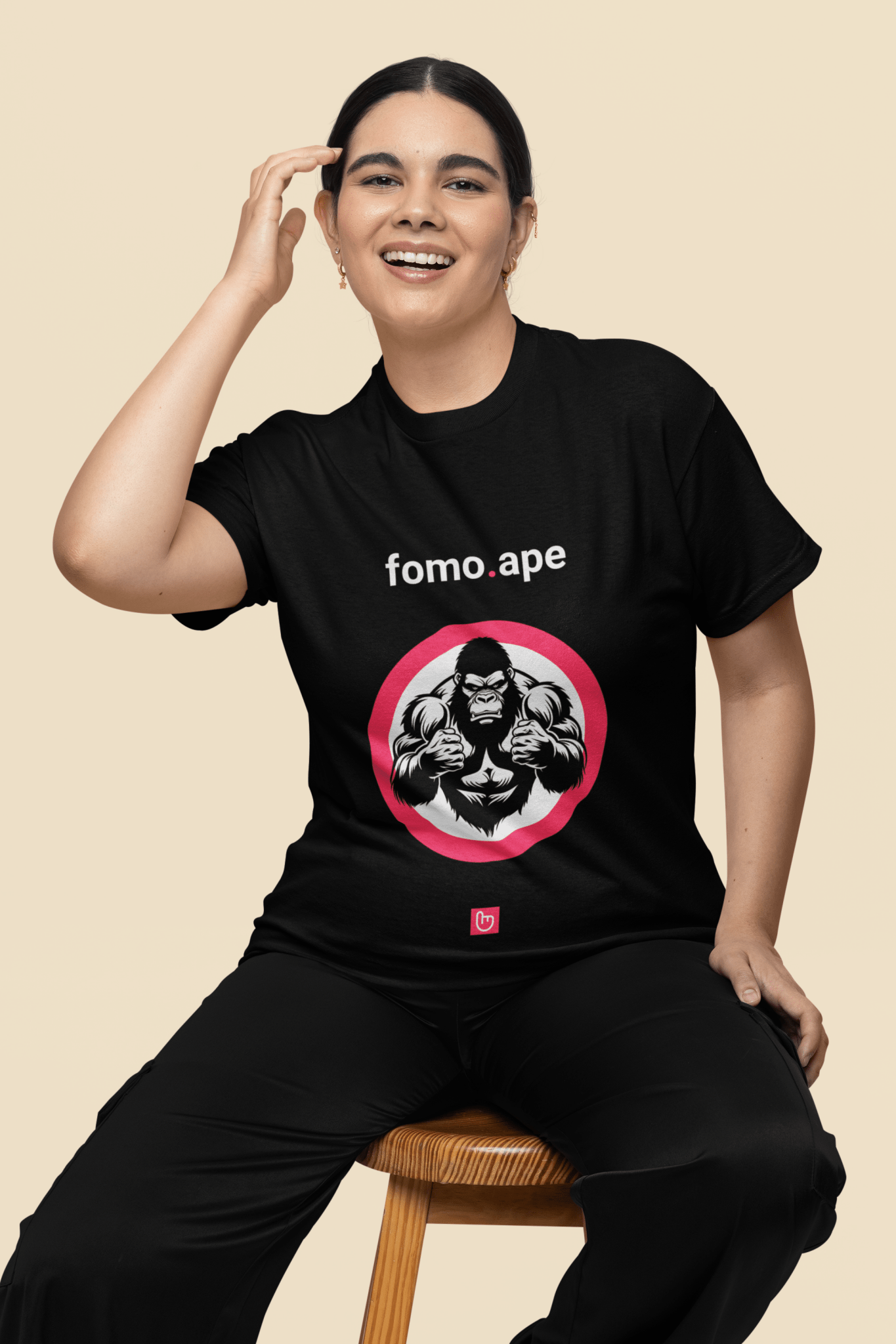 fomo.ape – No Patience, Just Positions | YOLO Market Tee - Unique Graphic Tee by nano.narrative