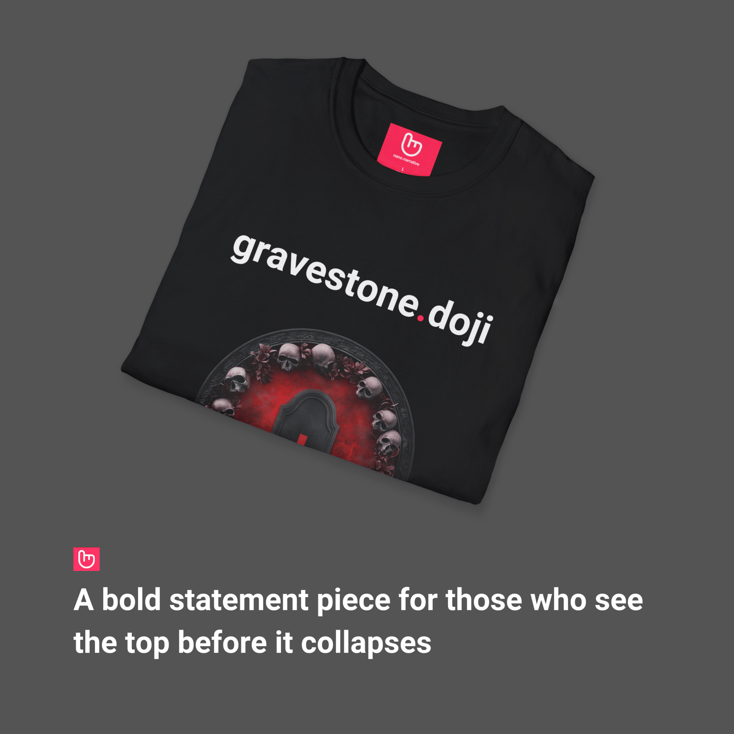 gravestone.doji – The Death of a Trend | Market Reversal Tee - Unique Graphic Tee by nano.narrative