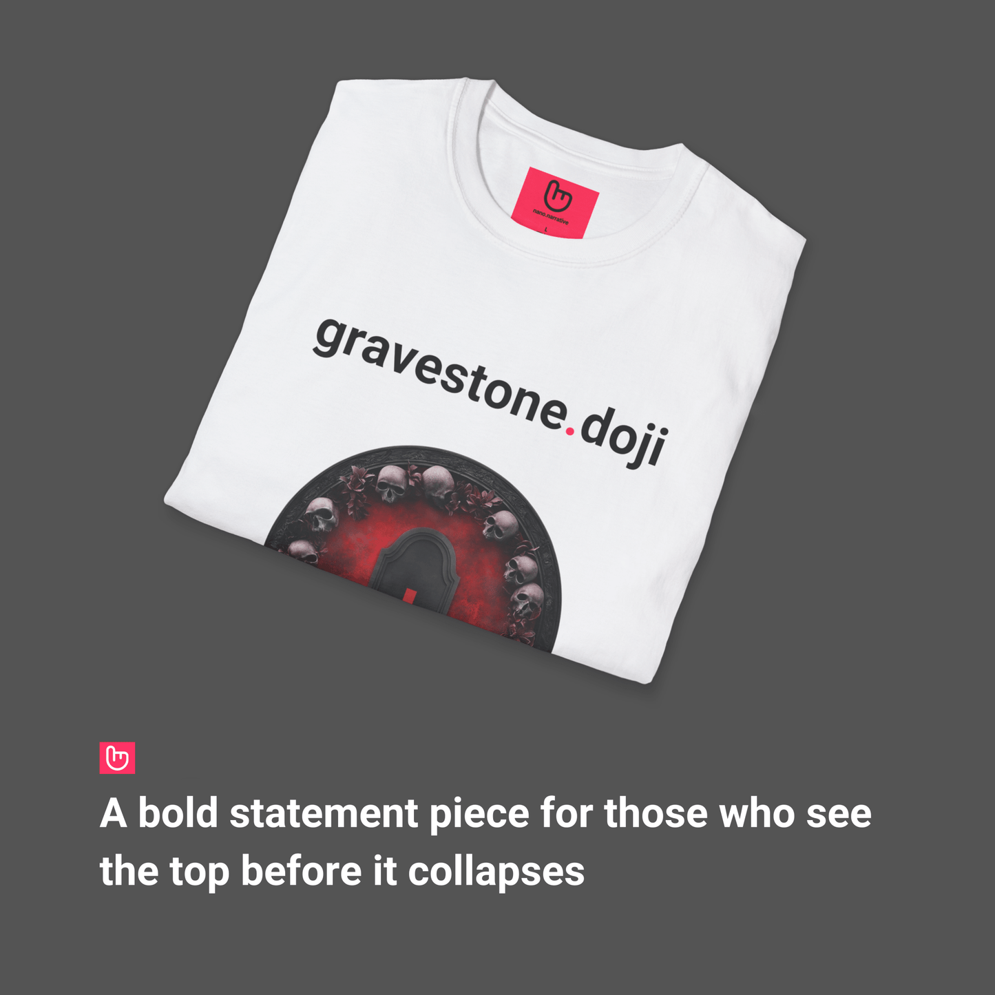 gravestone.doji – The Death of a Trend | Market Reversal Tee - Unique Graphic Tee by nano.narrative