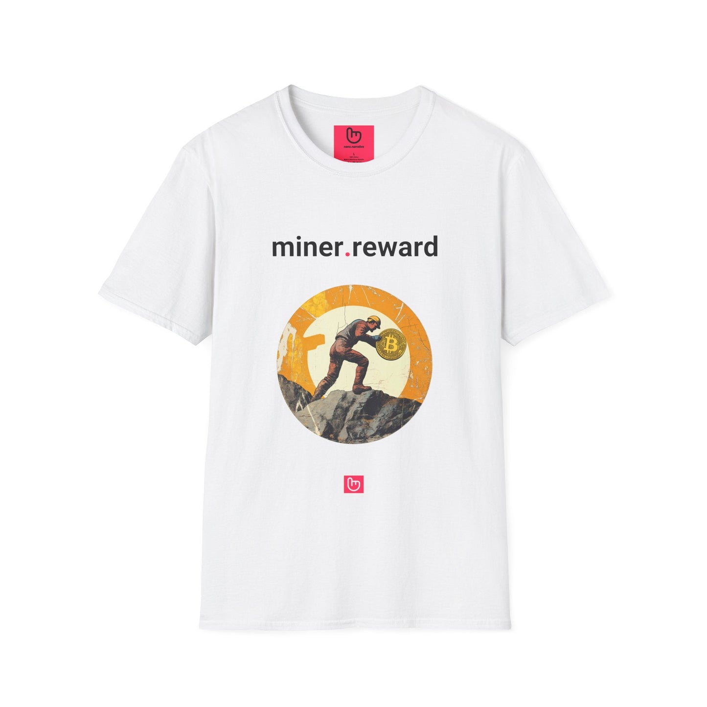 miner.reward – Proof of Work & Perseverance | Crypto Grit Tee - Unique Graphic Tee by nano.narrative