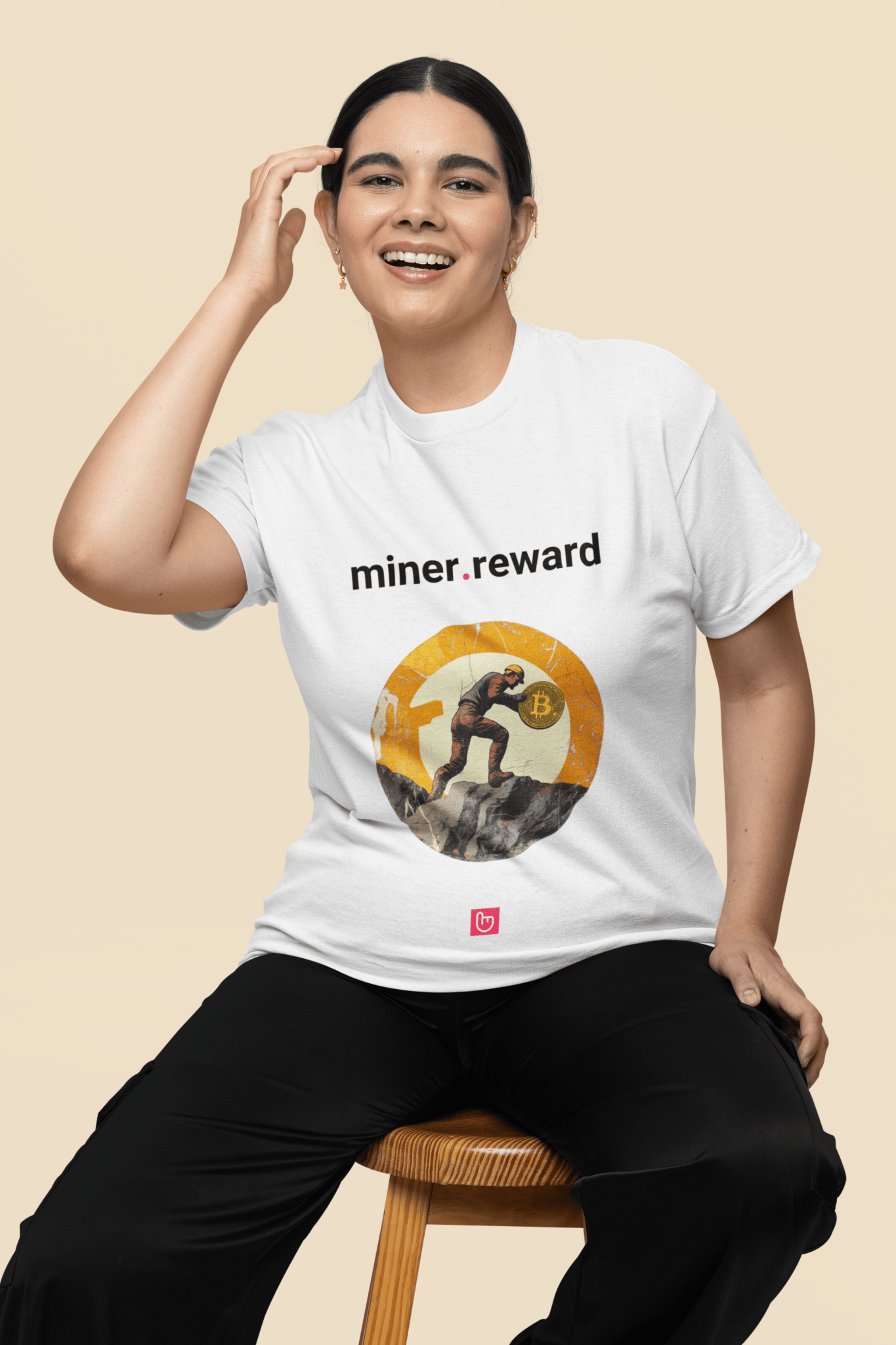 miner.reward – Proof of Work & Perseverance | Crypto Grit Tee - Unique Graphic Tee by nano.narrative
