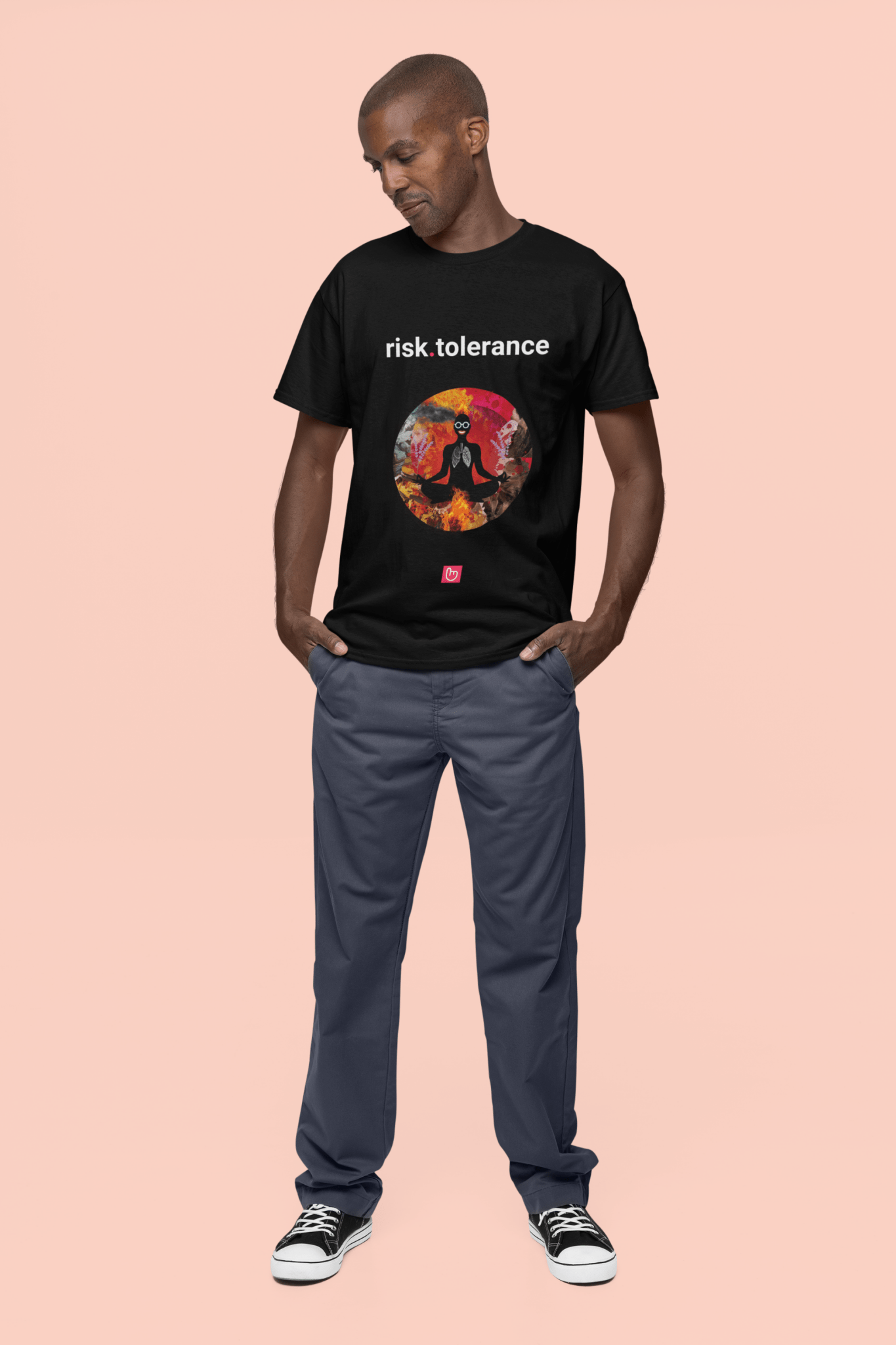 risk.tolerance – Master the Chaos | Zen Trader Tee - Unique Graphic Tee by nano.narrative