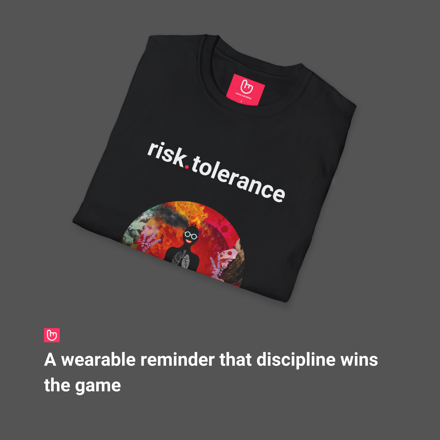 risk.tolerance – Master the Chaos | Zen Trader Tee - Unique Graphic Tee by nano.narrative