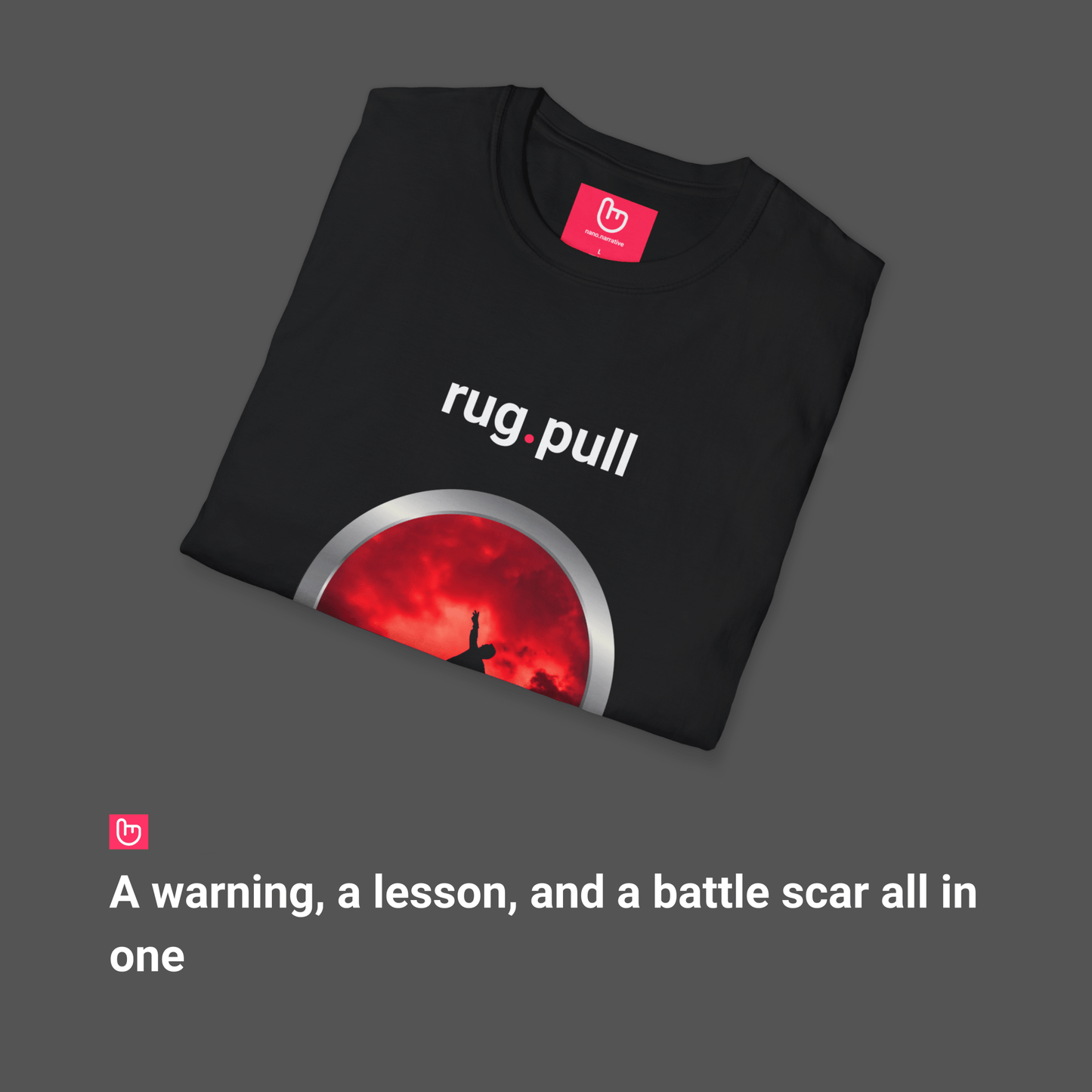 rug.pull – The Fall of False Promises | Crypto Reality Tee - Unique Graphic Tee by nano.narrative