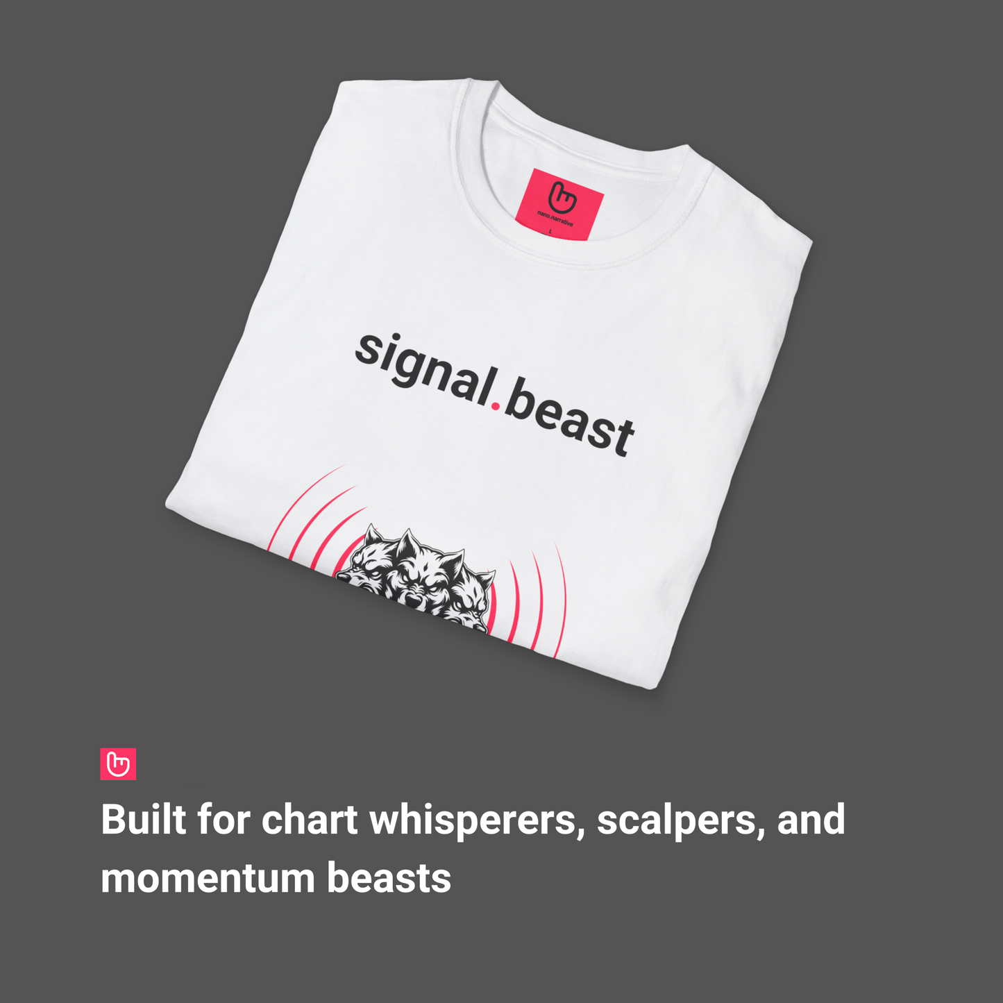 signal.beast – Chart Whisperer Energy | Momentum Tracker Tee - Unique Graphic Tee by nano.narrative