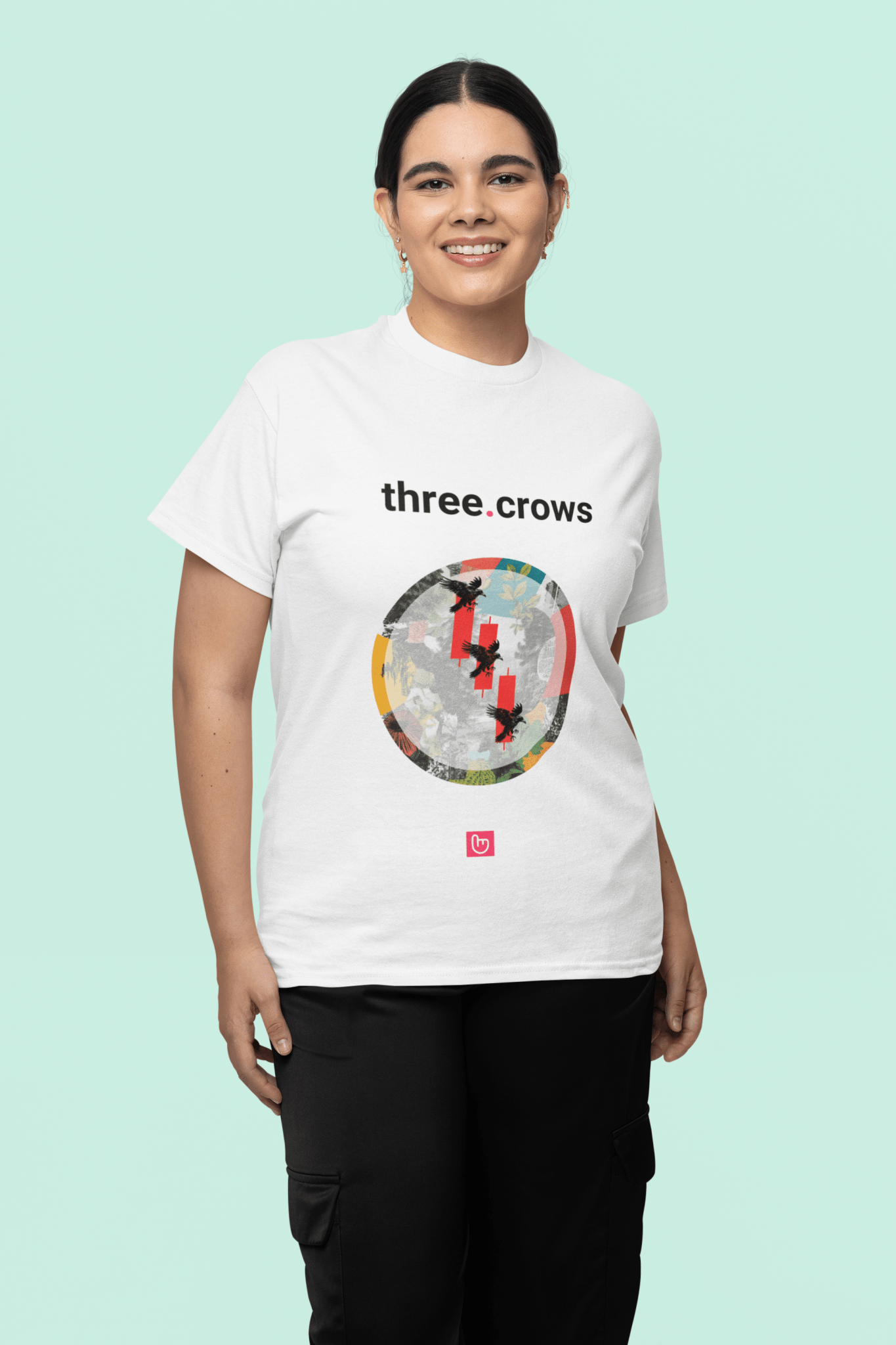 three.crows – Bearish Omen | Unisex Trading Tee - Unique Graphic Tee by nano.narrative