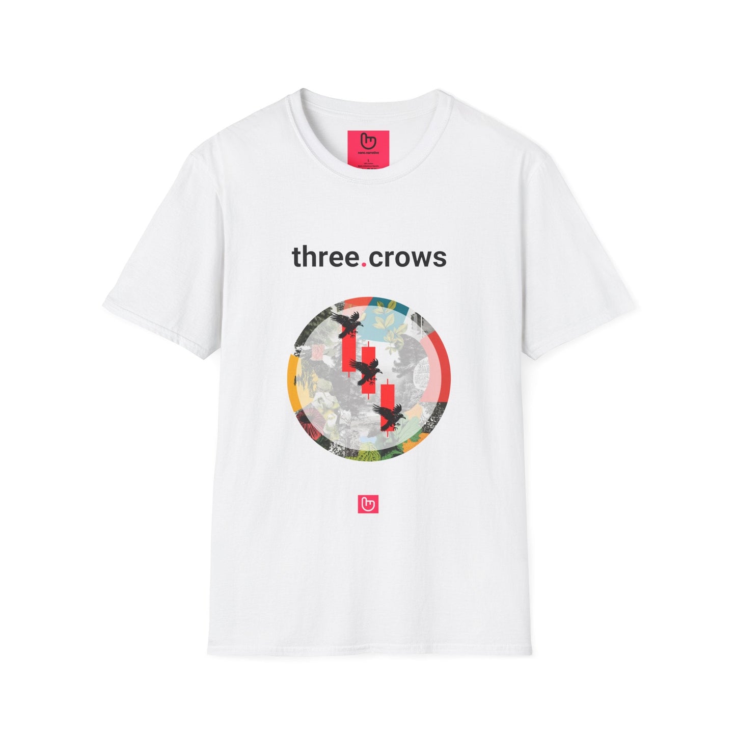 three.crows – Bearish Omen | Unisex Trading Tee - Unique Graphic Tee by nano.narrative