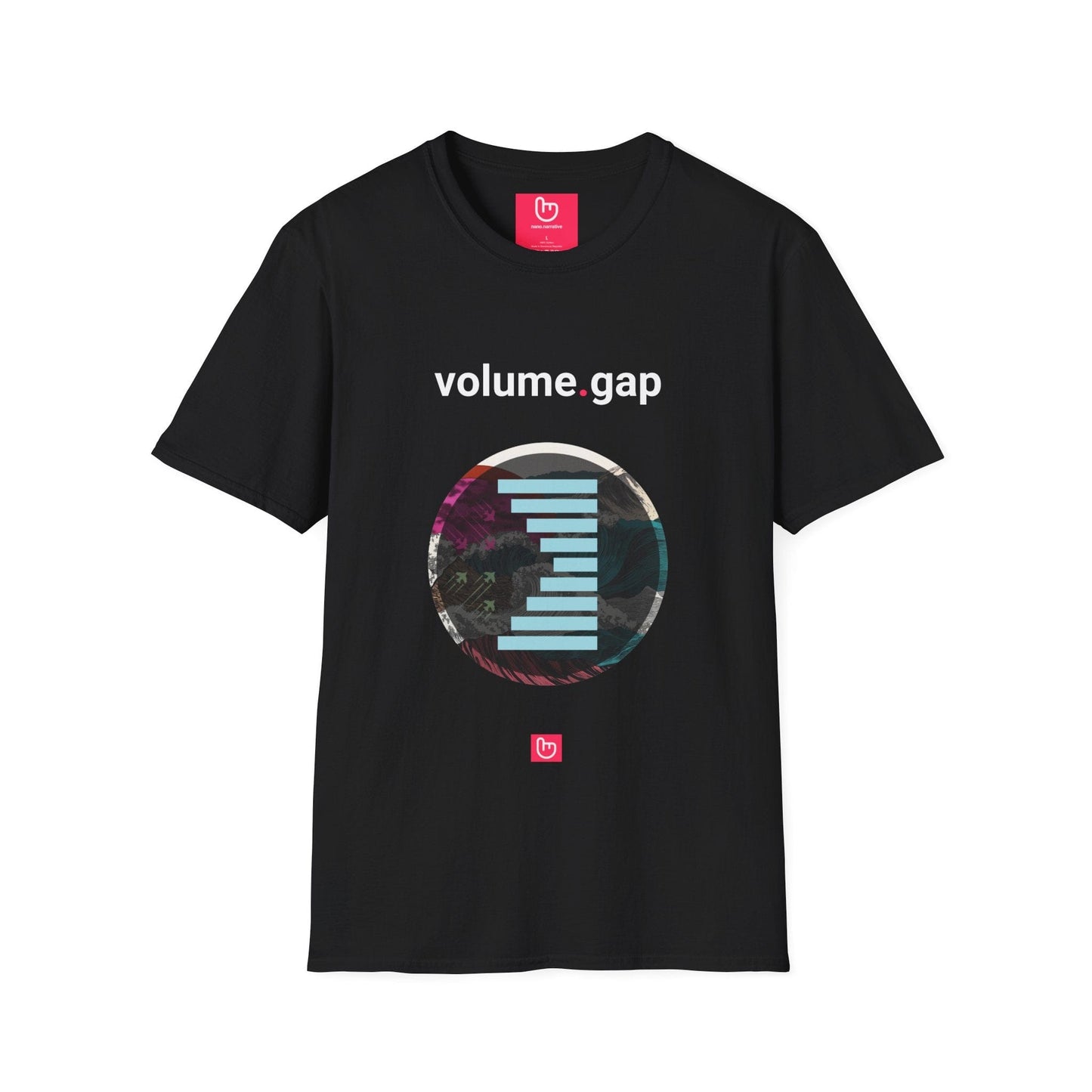 volume.gap โ Liquidity Voids & Fast Moves | Market Structure Tee - Unique Graphic Tee by nano.narrative