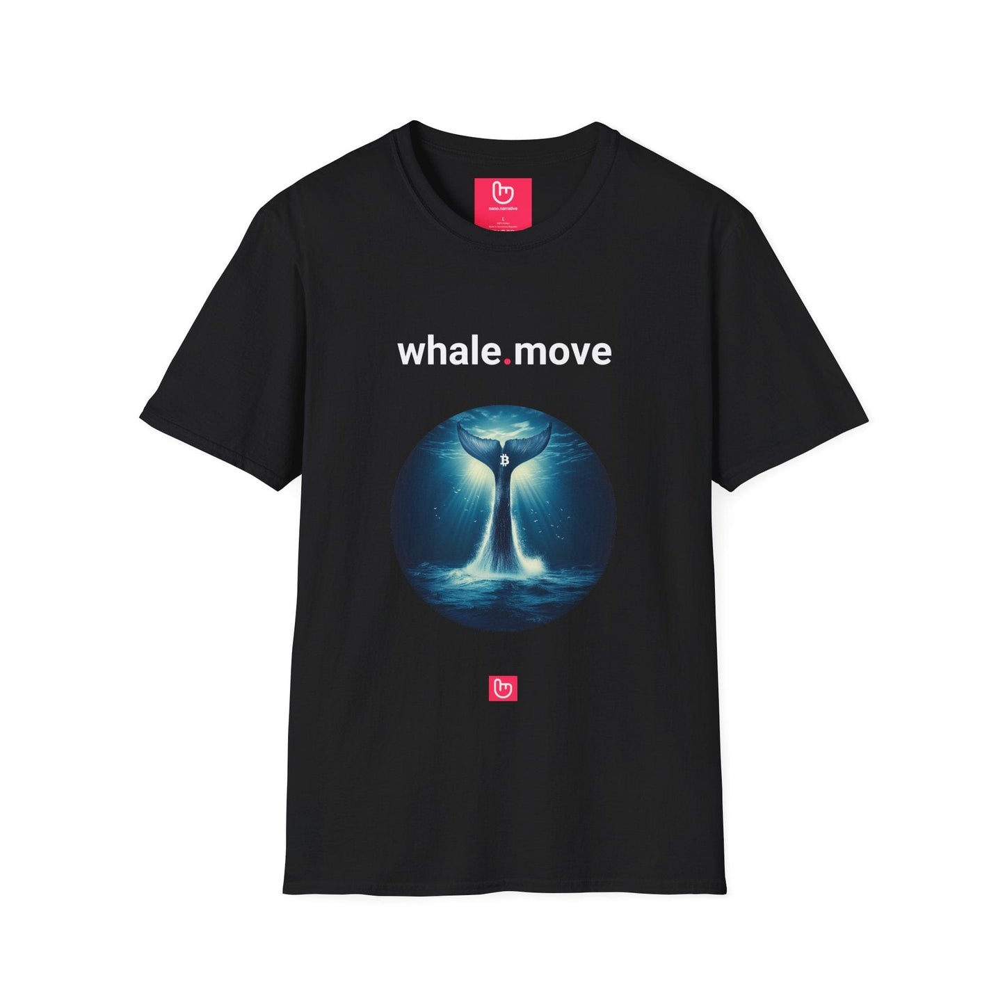 whale.move – Crypto Waves in Motion | Power Play Tee - Unique Graphic Tee by nano.narrative
