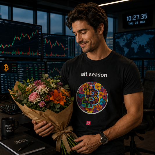 alt.season – The Bloom of Crypto Gains | Bull Run Era Tee_BLACK