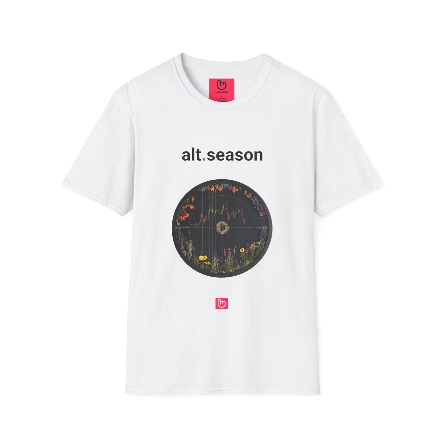 alt.season – The Bloom of Crypto Gains | Bull Run Era Tee - Unique Graphic Tee by nano.narrative