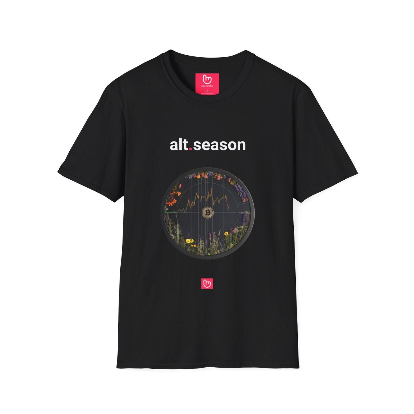 alt.season – The Bloom of Crypto Gains | Bull Run Era Tee - Unique Graphic Tee by nano.narrative
