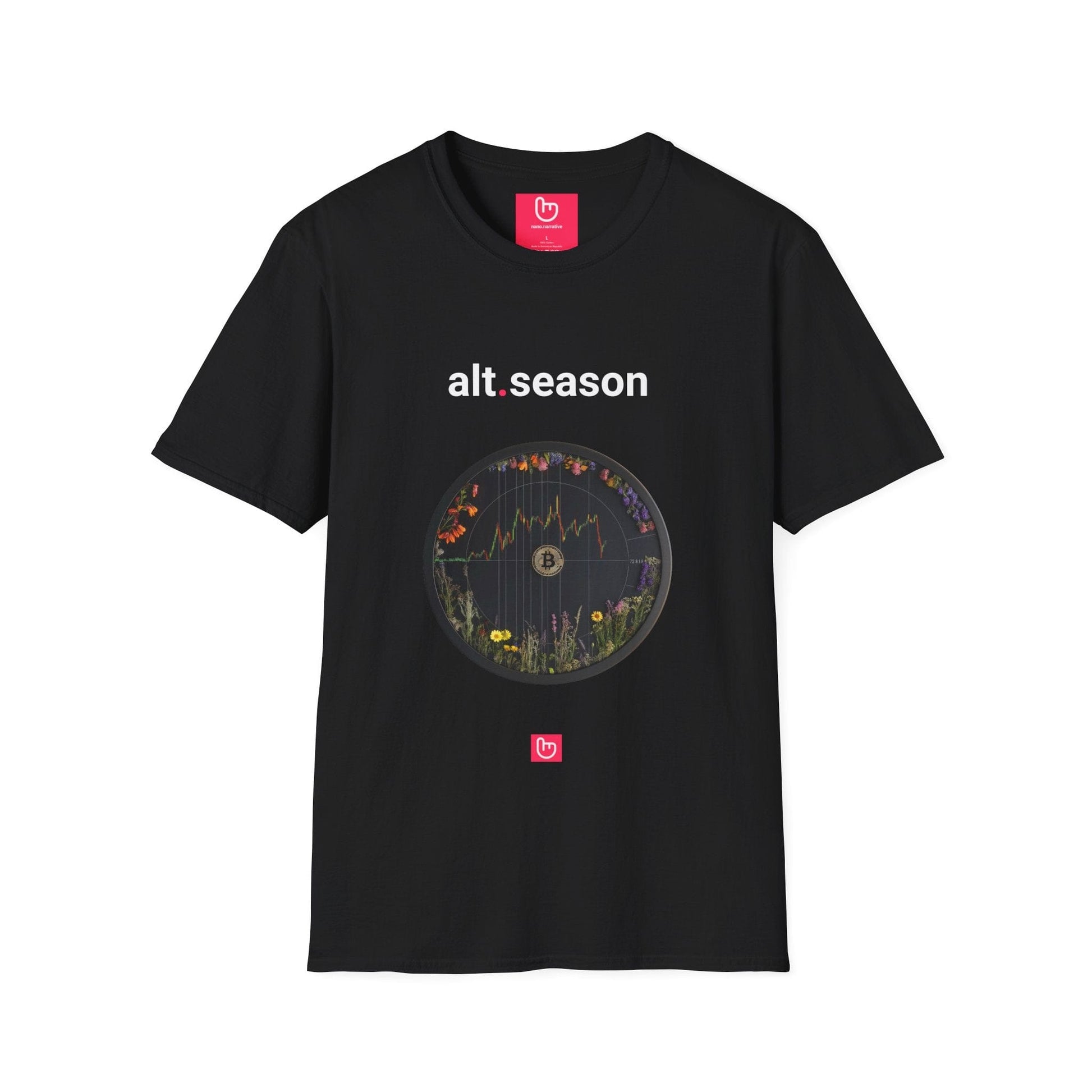 alt.season – The Bloom of Crypto Gains | Bull Run Era Tee - Unique Graphic Tee by nano.narrative