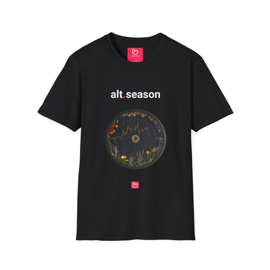 alt.season – The Bloom of Crypto Gains | Bull Run Era Tee - Unique Graphic Tee by nano.narrative
