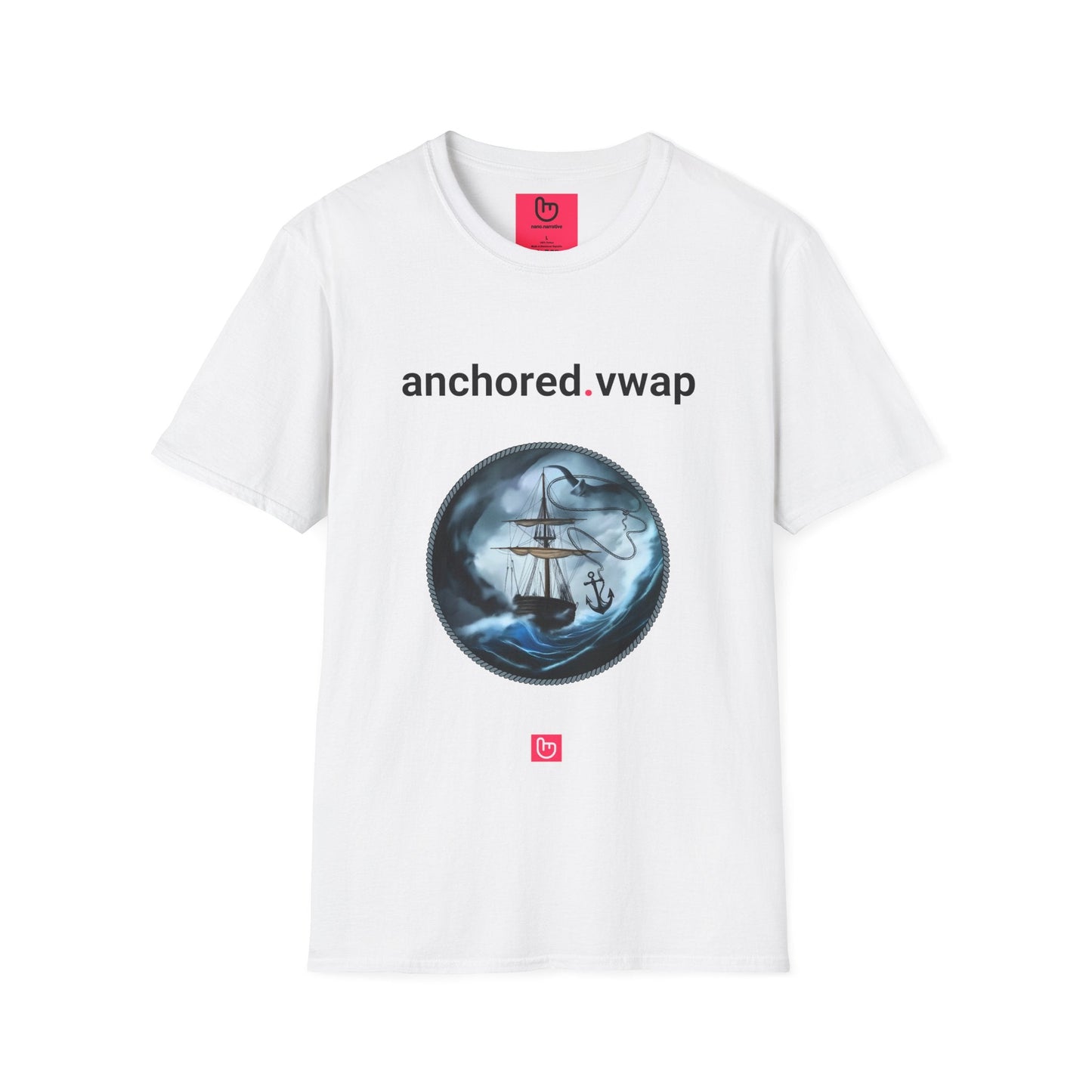anchored.vwap – Chart Your Course | Precision Trading Tee - Unique Graphic Tee by nano.narrative