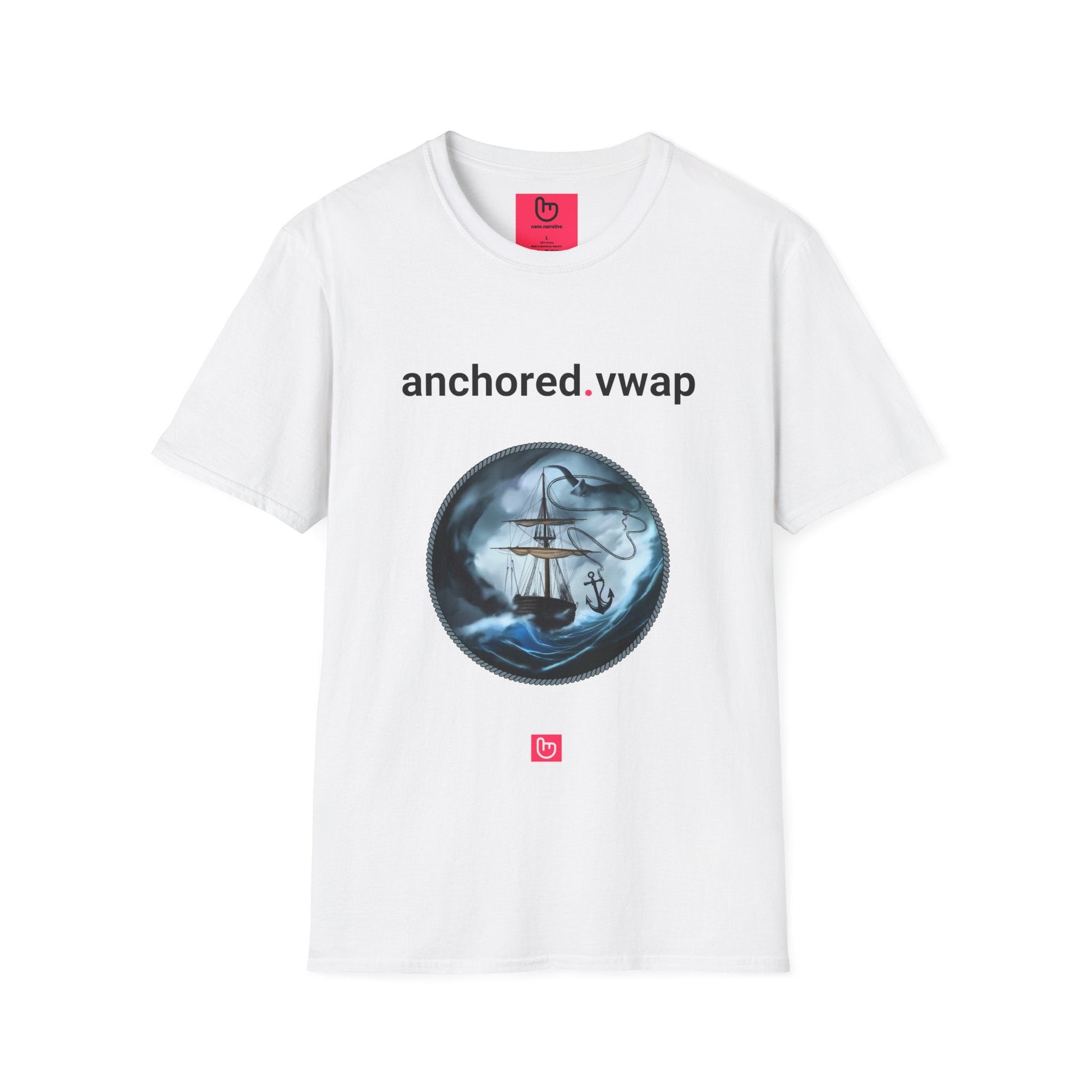anchored.vwap – Chart Your Course | Precision Trading Tee - Unique Graphic Tee by nano.narrative