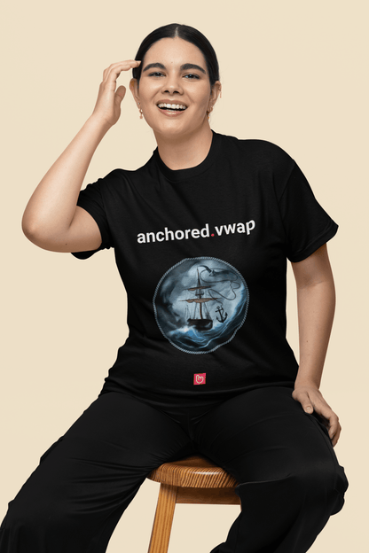 anchored.vwap – Chart Your Course | Precision Trading Tee - Unique Graphic Tee by nano.narrative