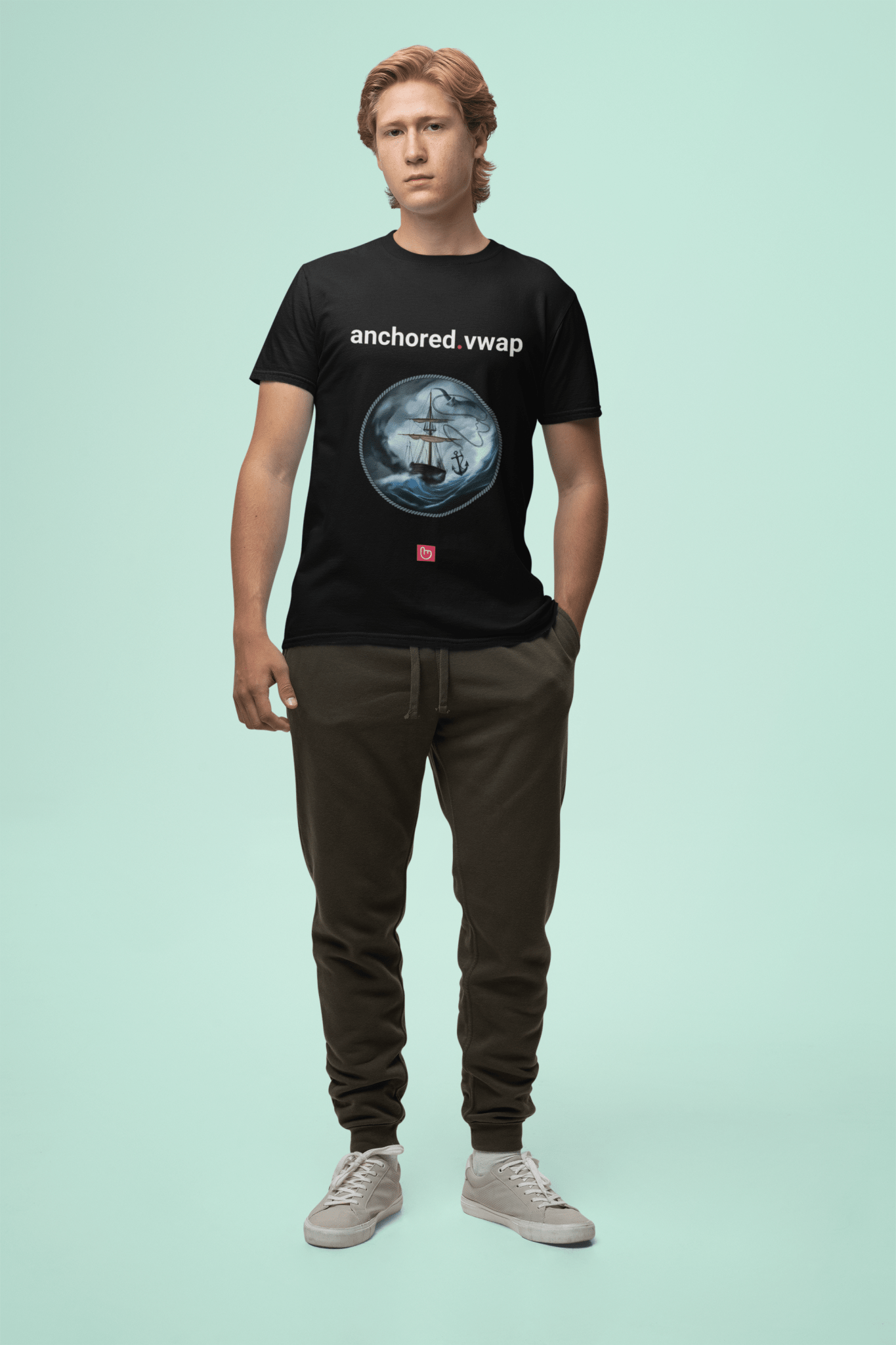 anchored.vwap – Chart Your Course | Precision Trading Tee - Unique Graphic Tee by nano.narrative